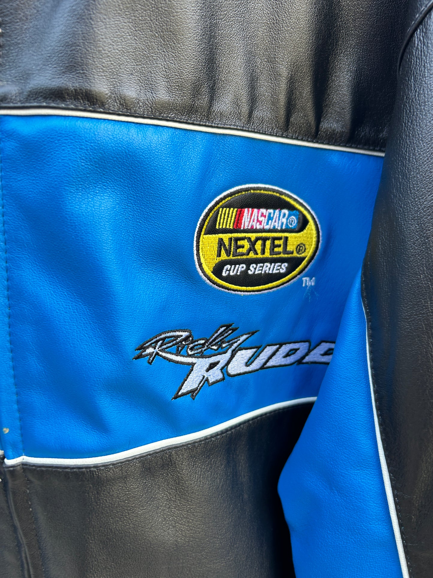 Vintage Ricky Rudd NASCAR JH Leather Jacket (L)