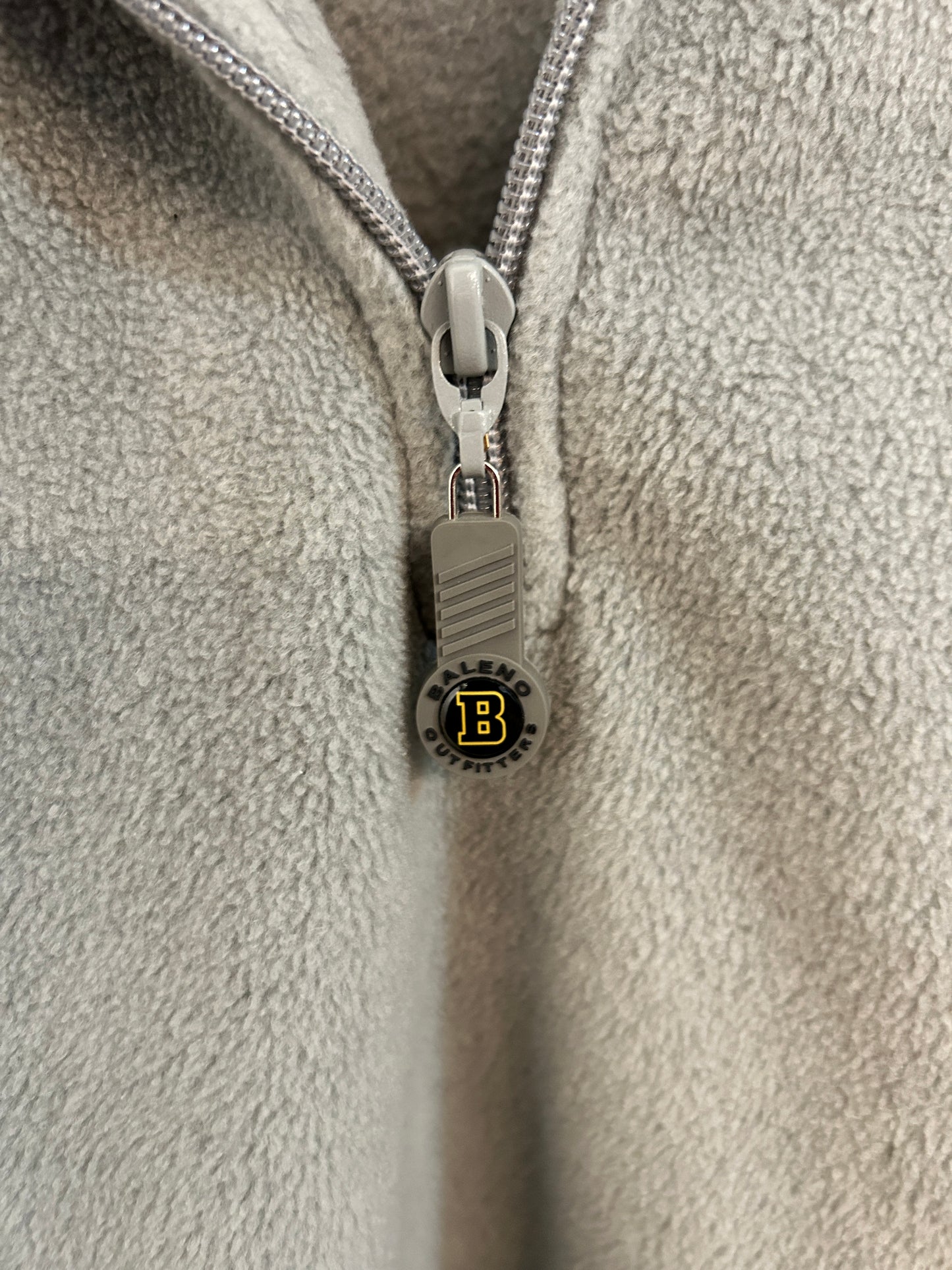 Grey Baleno Quarter Zip Fleece Sweater (M)