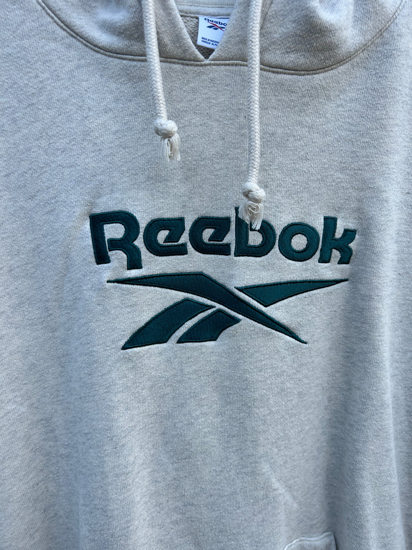 Grey Reebok Logo Hoodie (L)