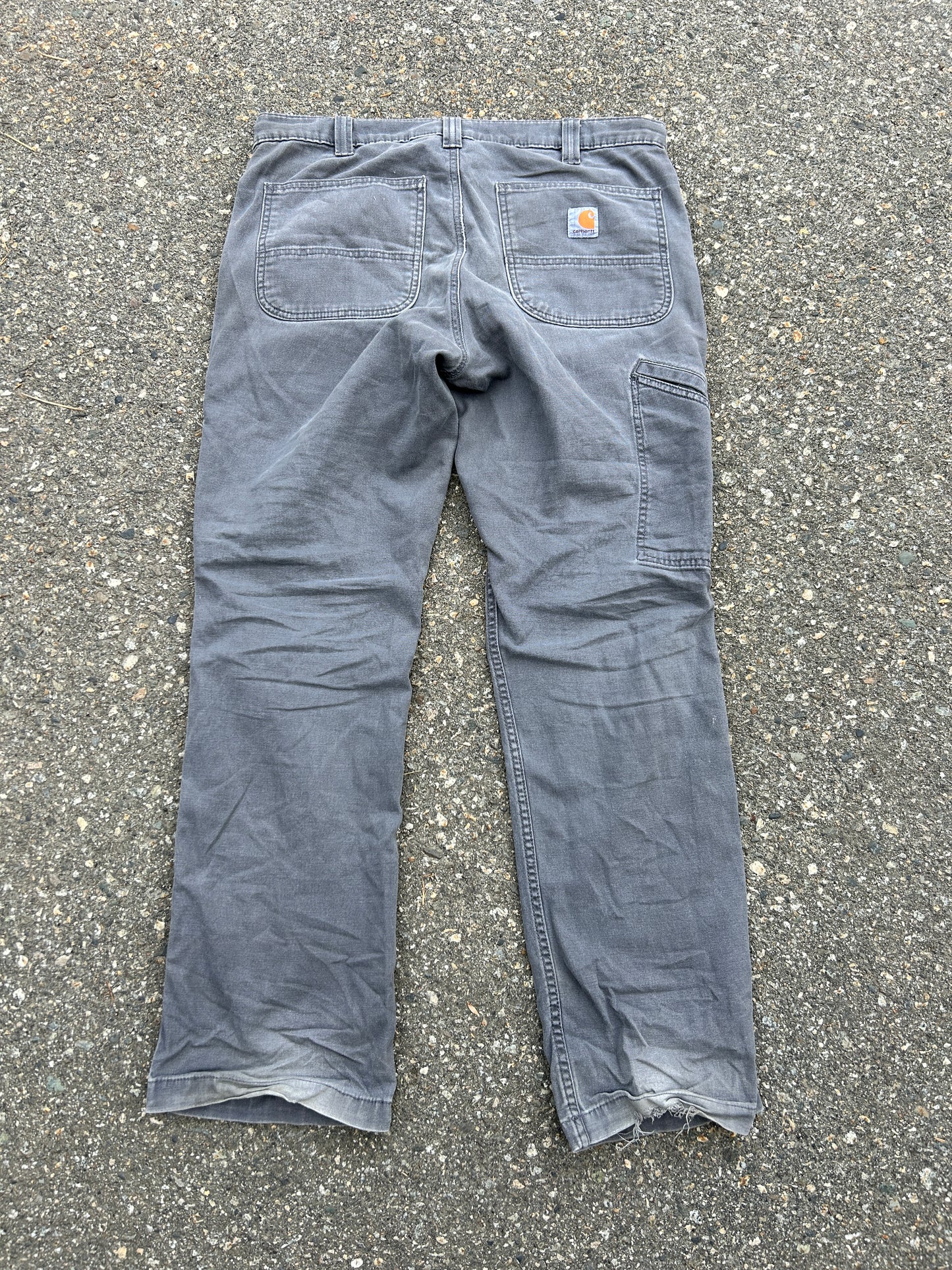 Knee Fade Grey Carhartt Pants (33x32)