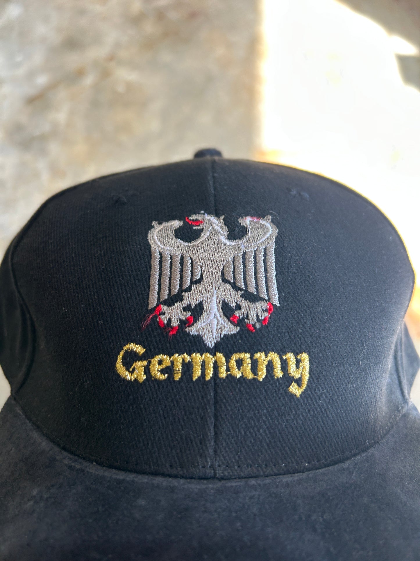 Vintage Germany Suede Brim Velcro-Back Hat