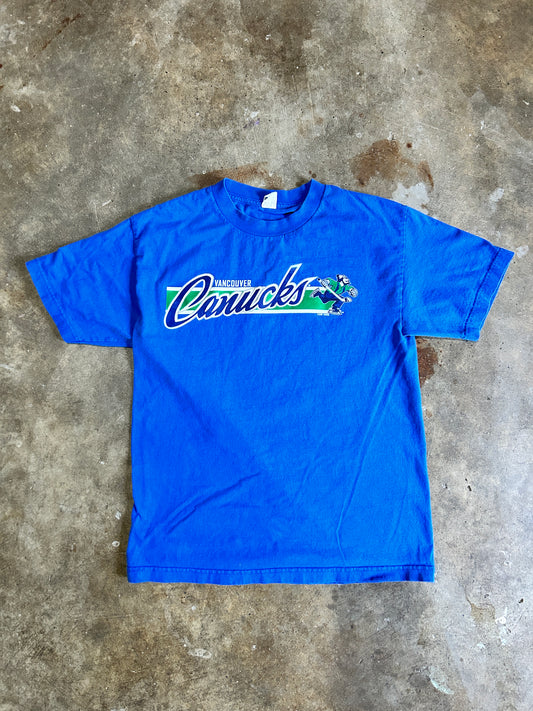 Vintage Canucks Johnny Logo Spellout Tee (M)