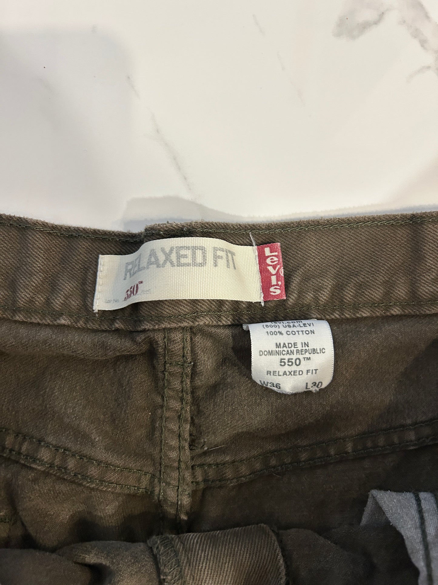 Green Levi’s 550s (36x30)