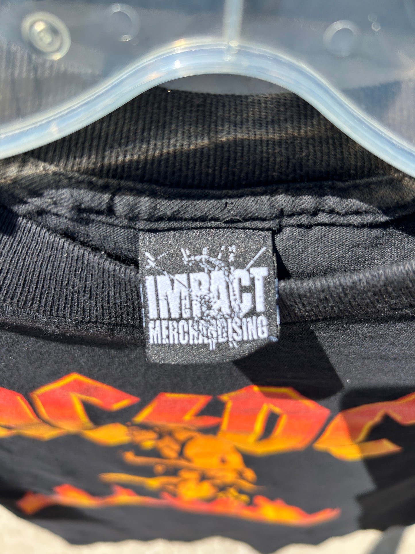 Vintage 2005 AC/DC Flame Graphic Tee (M)