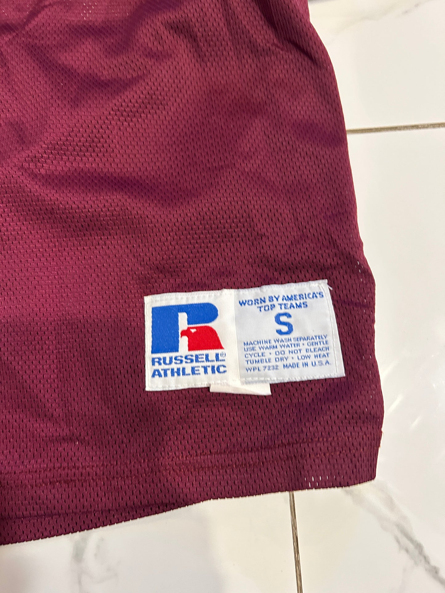 Vintage Russell Athletic Burgundy Football Jersey (fits L)