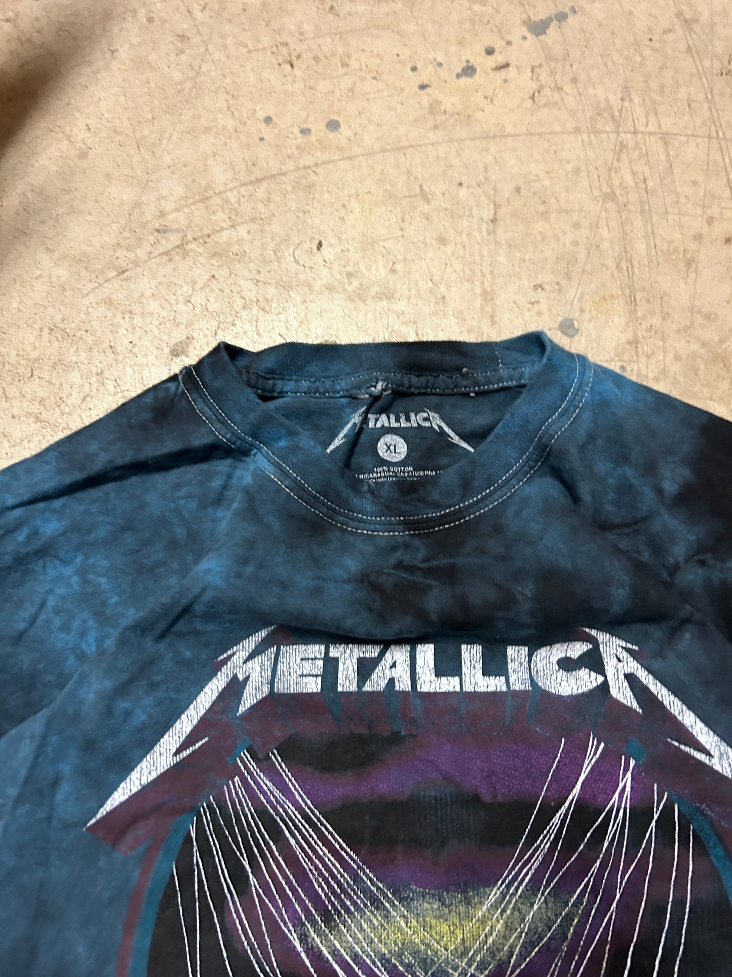 Metallica Master of Puppets Tie Dye LS Shirt (XL)