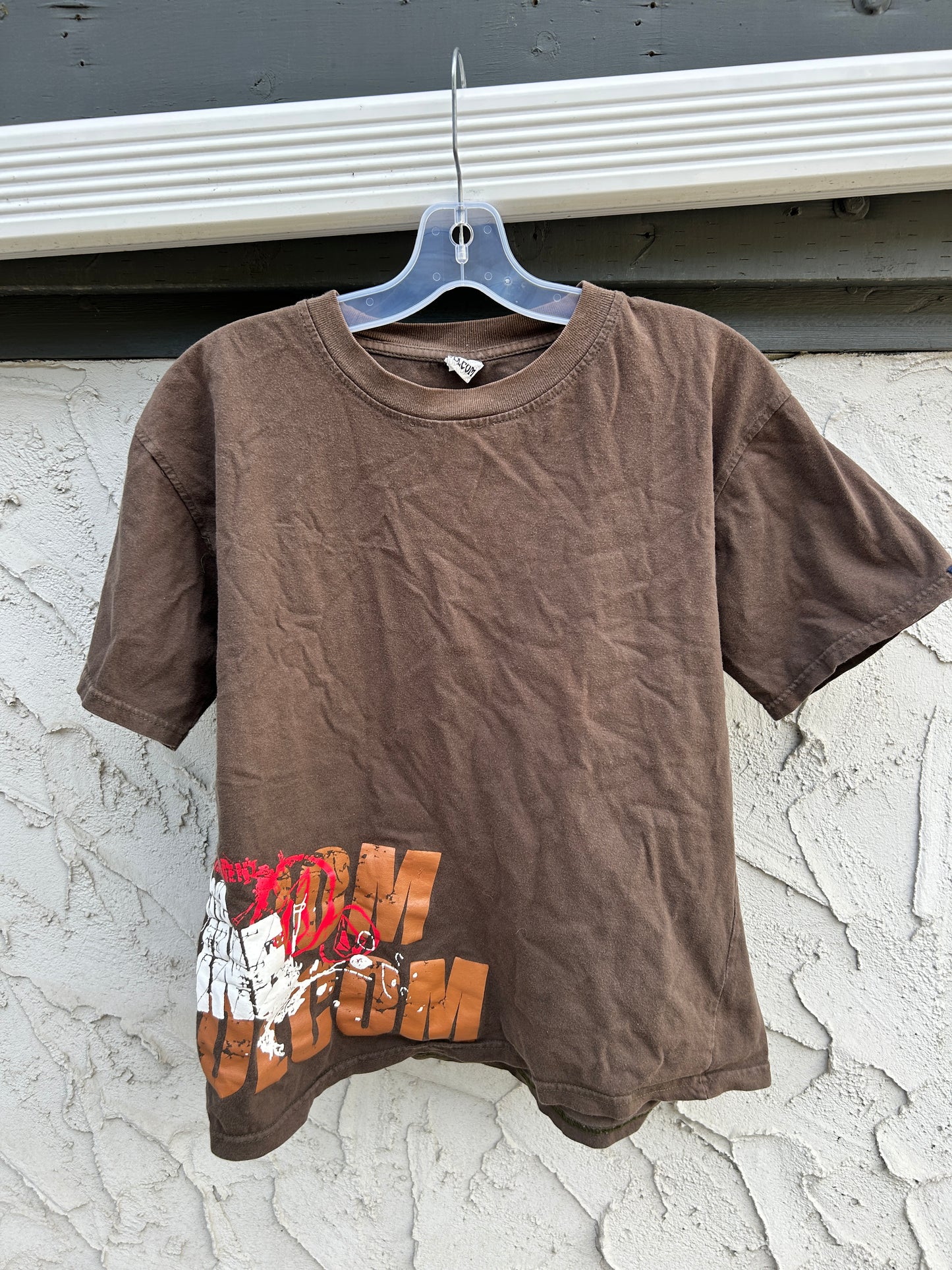 Y2K Brown Volcom Graphic Tee (M)