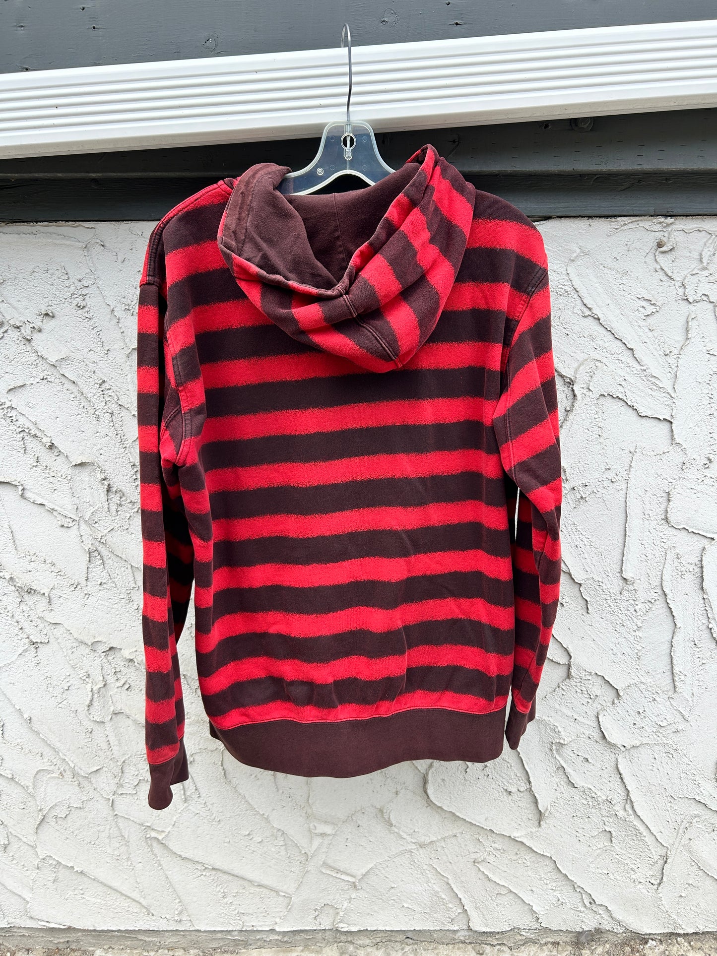 Y2K Emerica Red Striped Skate Zip Hoodie (L)