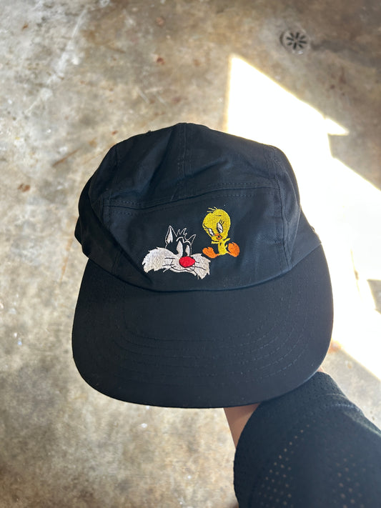 Vintage 1992 Looney Tunes Sylvester & Tweety 5 Panel SnapBack