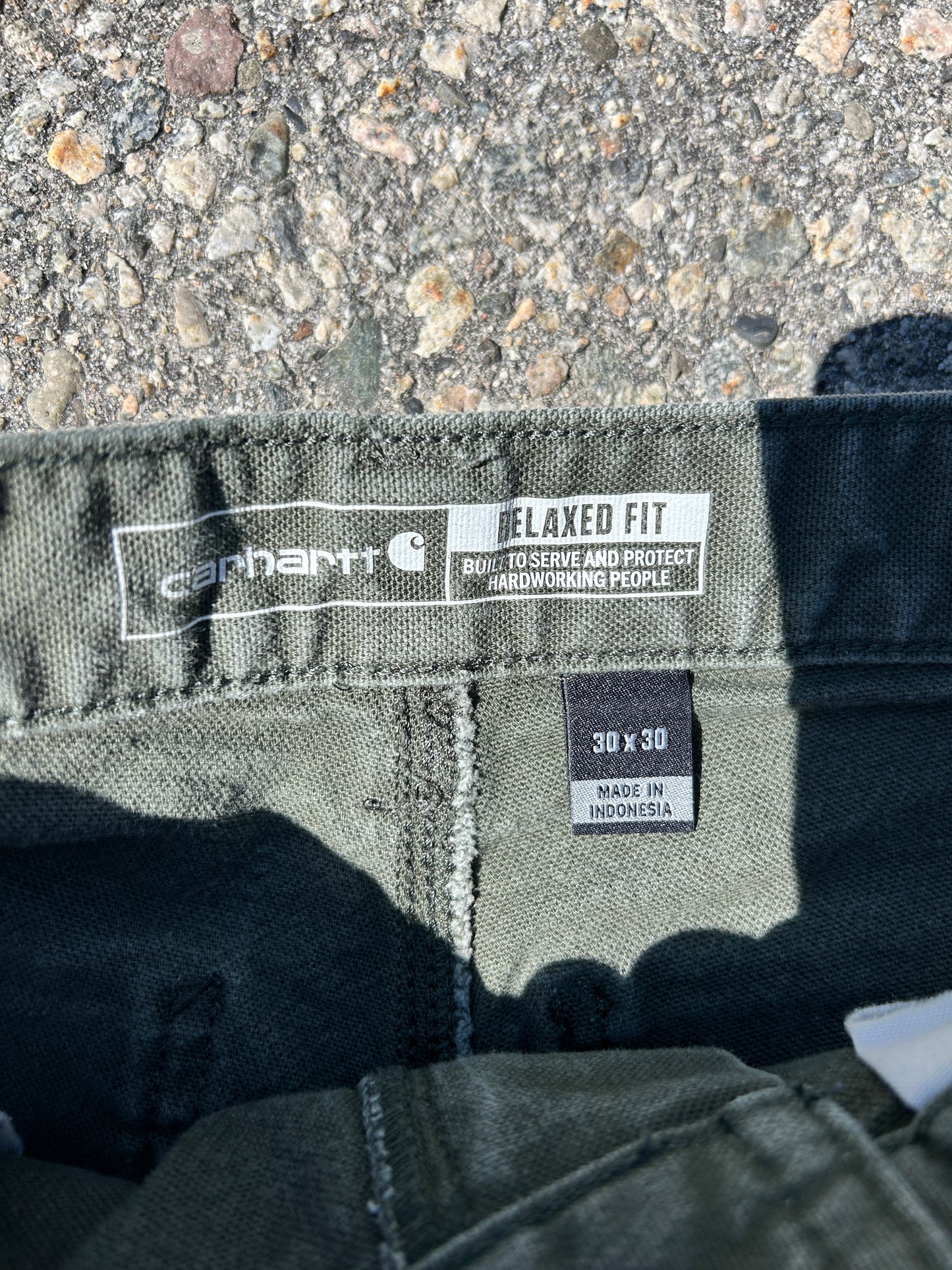 Green Carhartt Double Knee Pants (30x30)