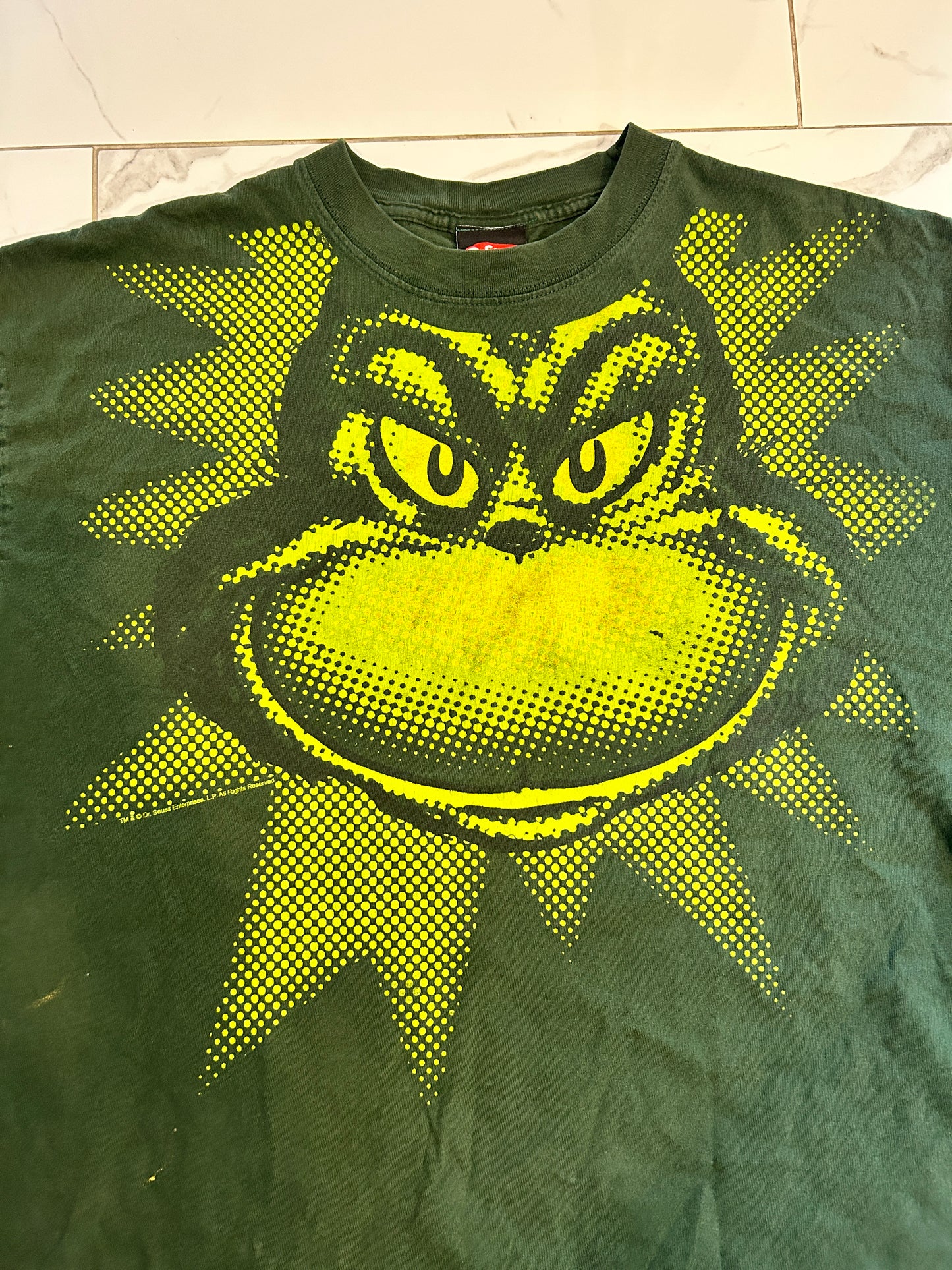 Vintage 2001 Grinch Big Face Tee (2XL)