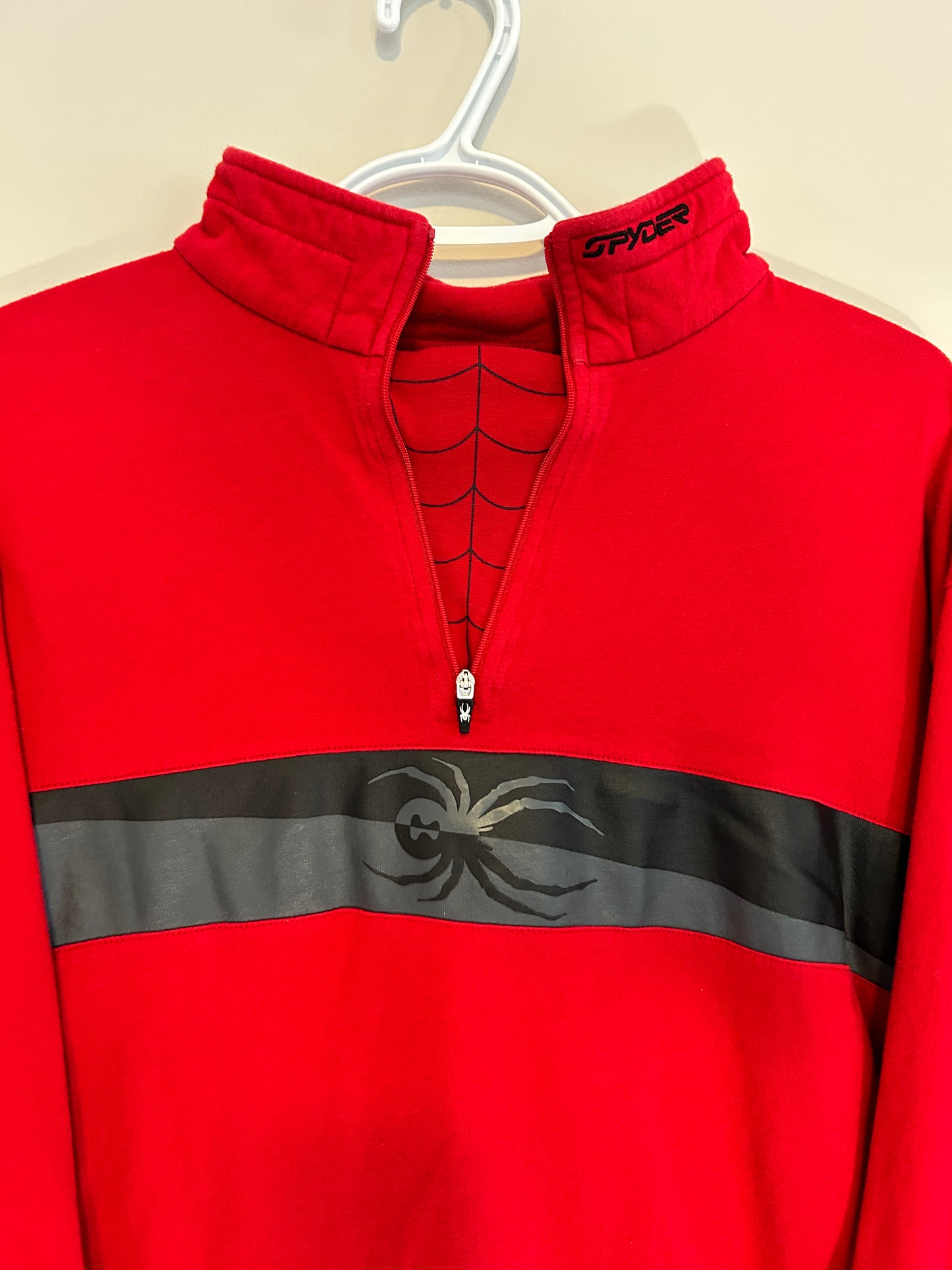 Spyder Strip Logo Quarter Zip (L)