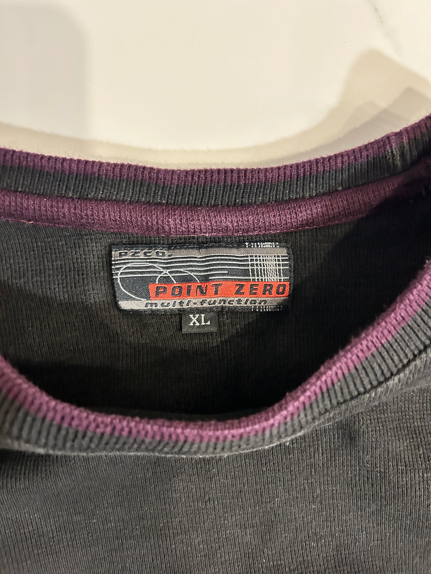 Point Zero Burgundy Knit Thermal LS (XL)