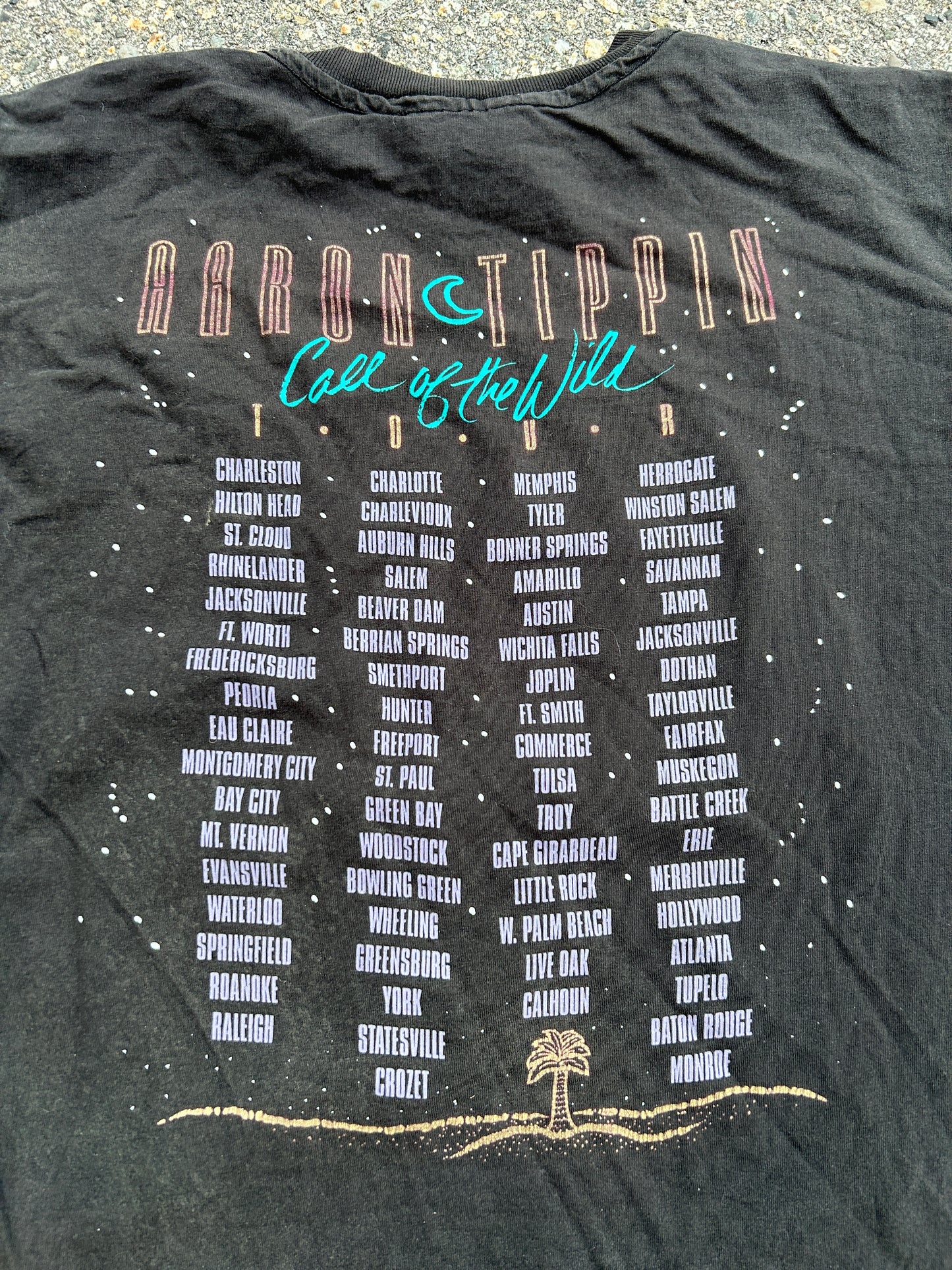Vintage 1993 Aaron Tippin Call of the Wild Tour Tee (XL)
