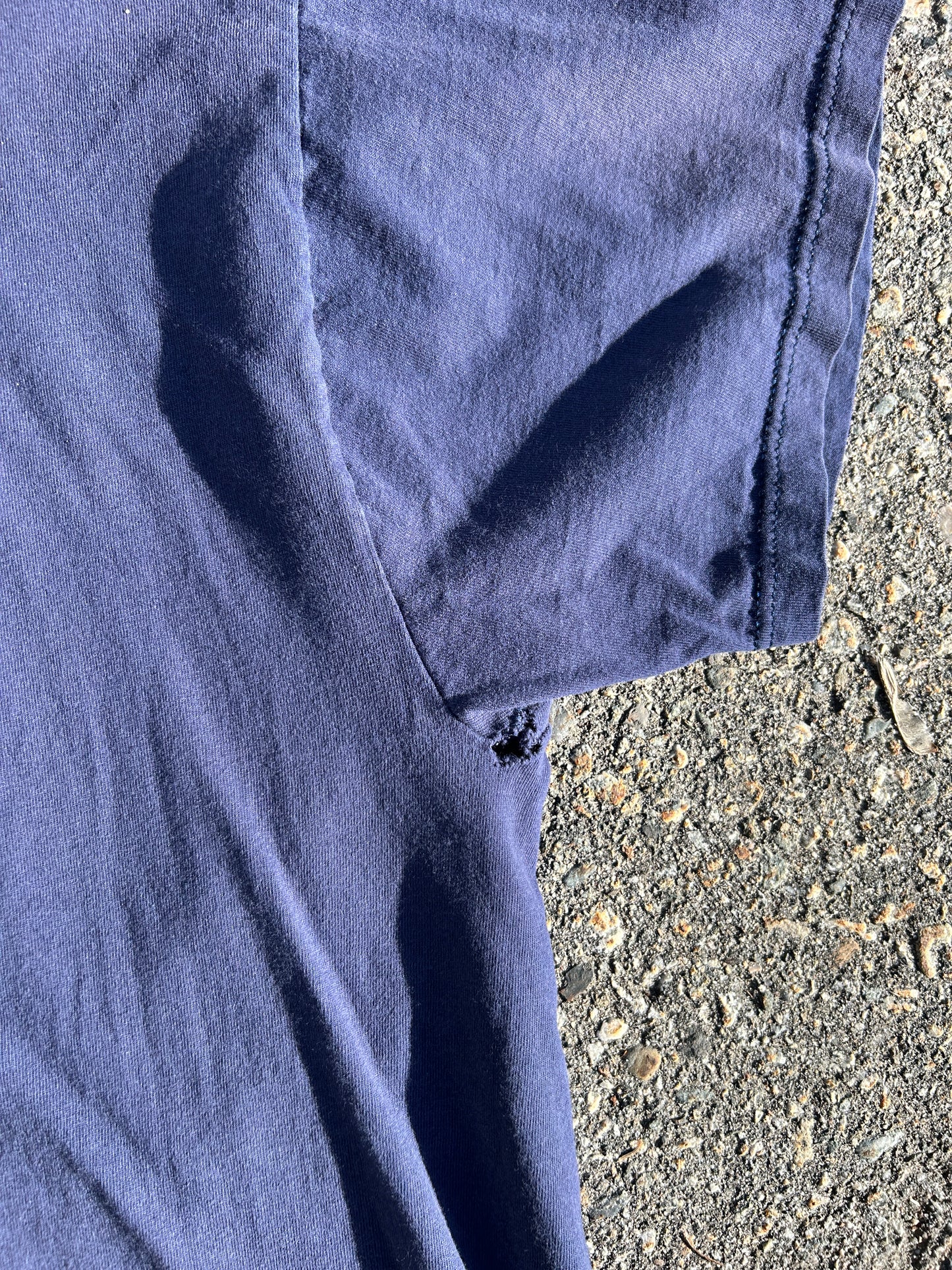 Faded Navy Russell Blank Tee (L)