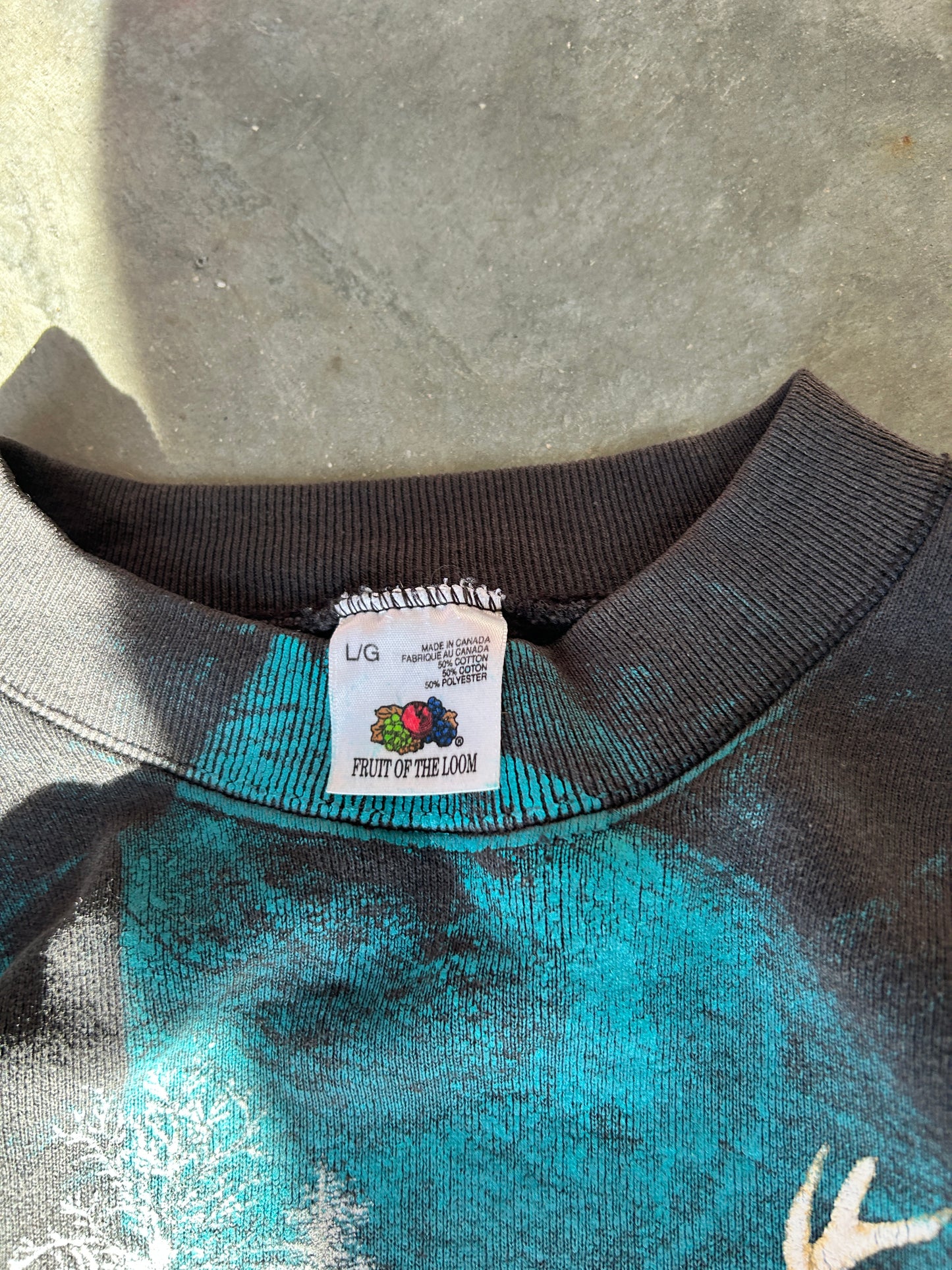 Vintage 90’s Whitetail Deer Crewneck (L)