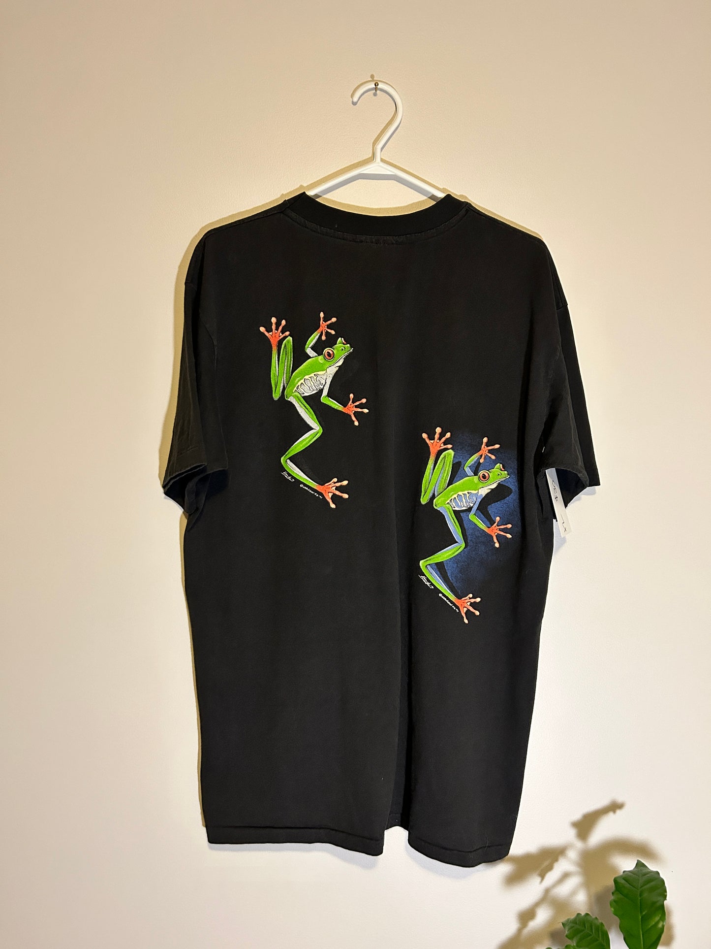 Vintage 1991 Single Stitch Double Sided Frog Tee (XL)