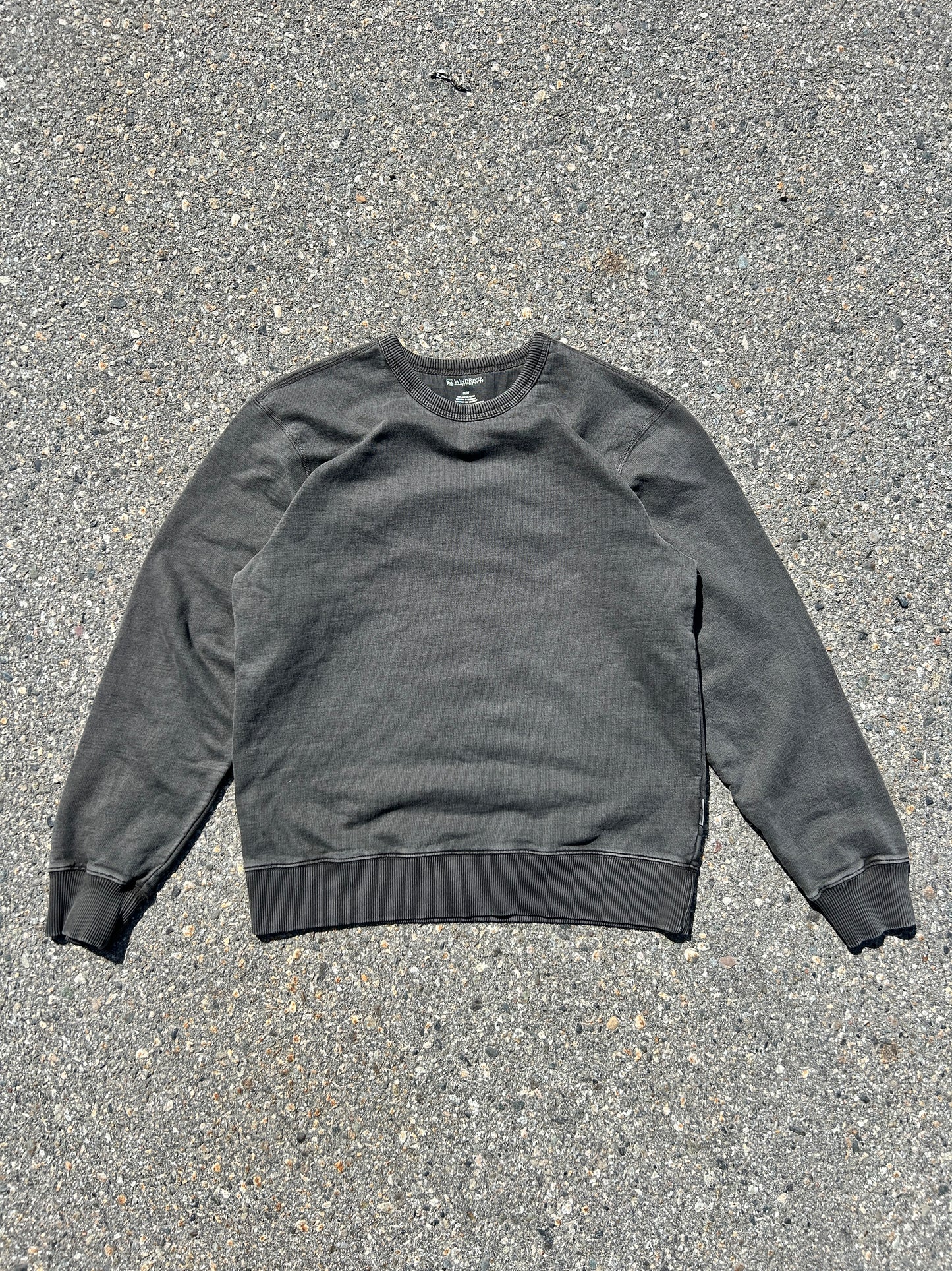 Grey Windriver Faded Crewneck (M)