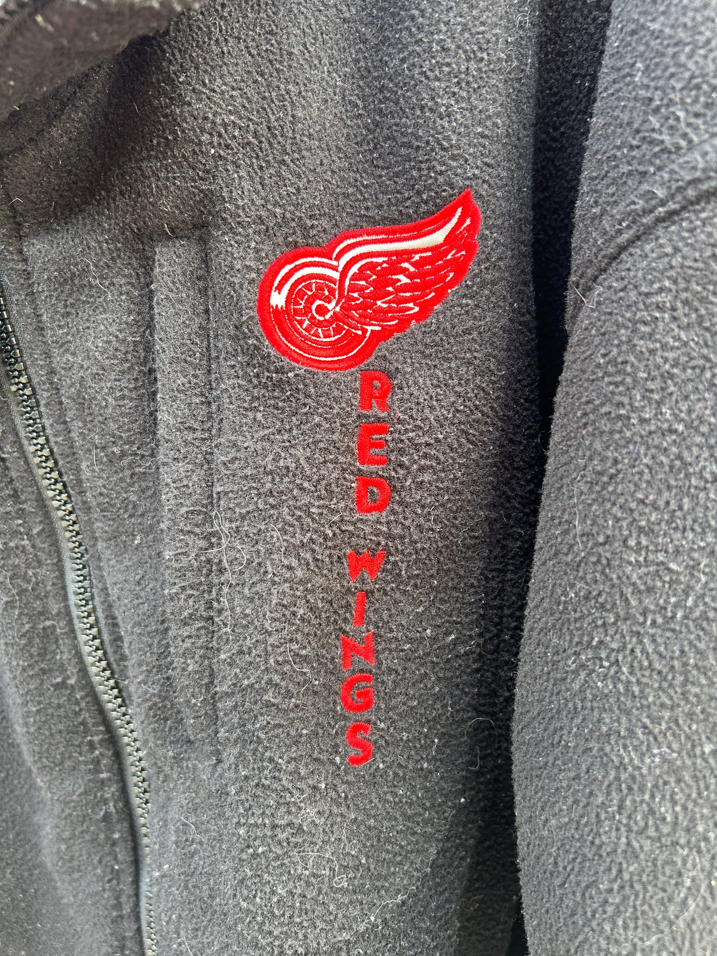 Vintage 90’s Detroit Redwings Reversible Fleece Jacket (L)