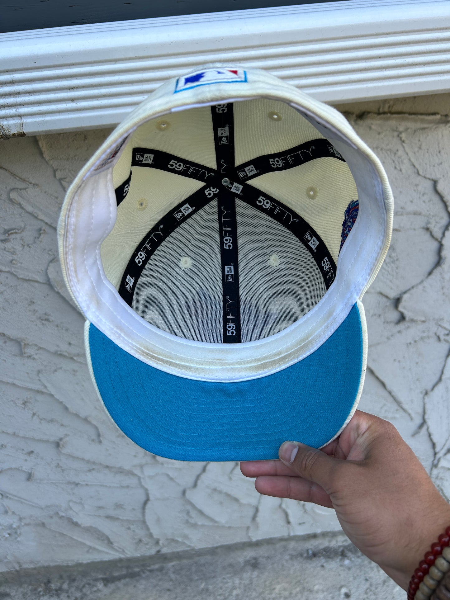 Toronto Blue Jays White Fitted Hat (7 1/4)
