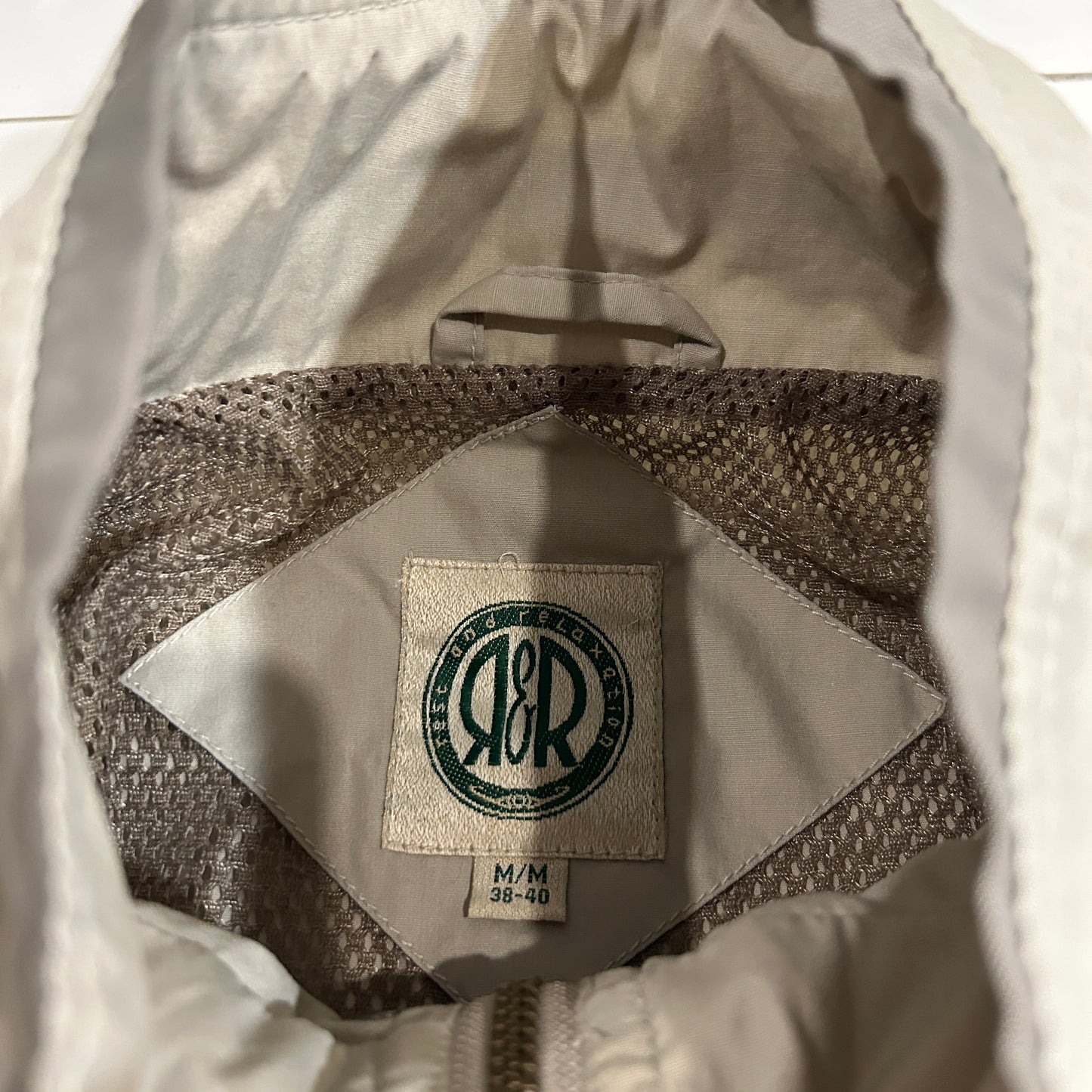 Beige R&R Sport Bomber Jacket (M)