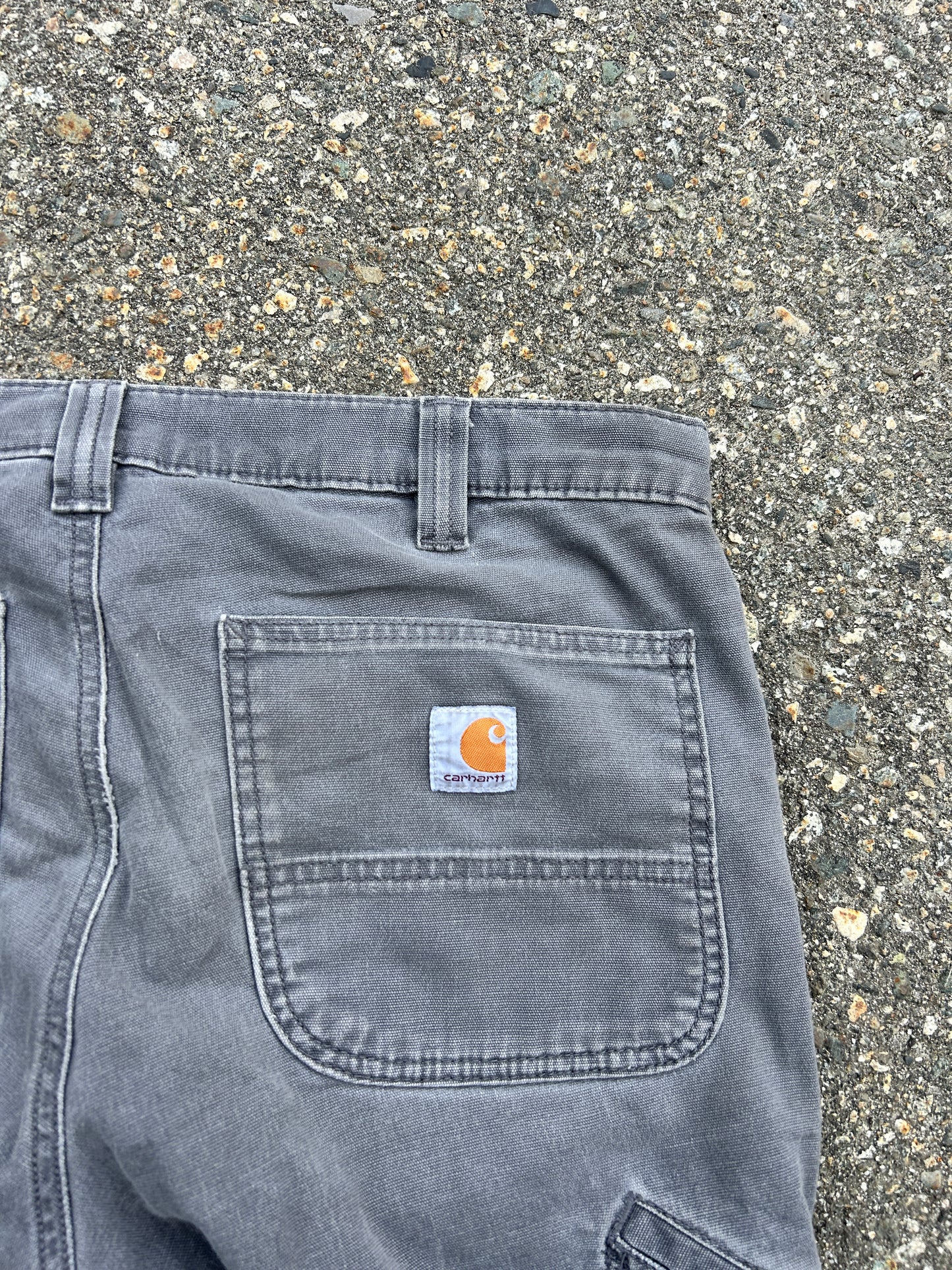 Knee Fade Grey Carhartt Pants (33x32)
