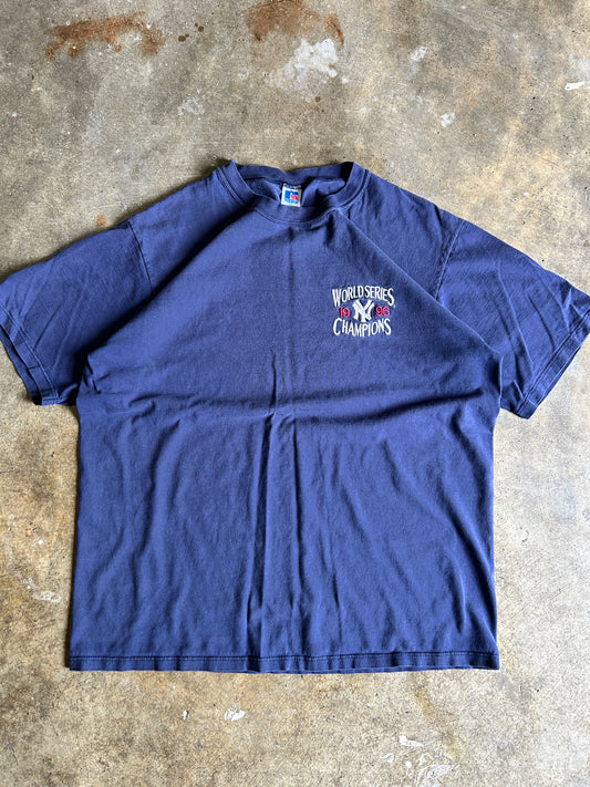 Vintage 1996 Russell Athletic Yankees Champs Tee (L)