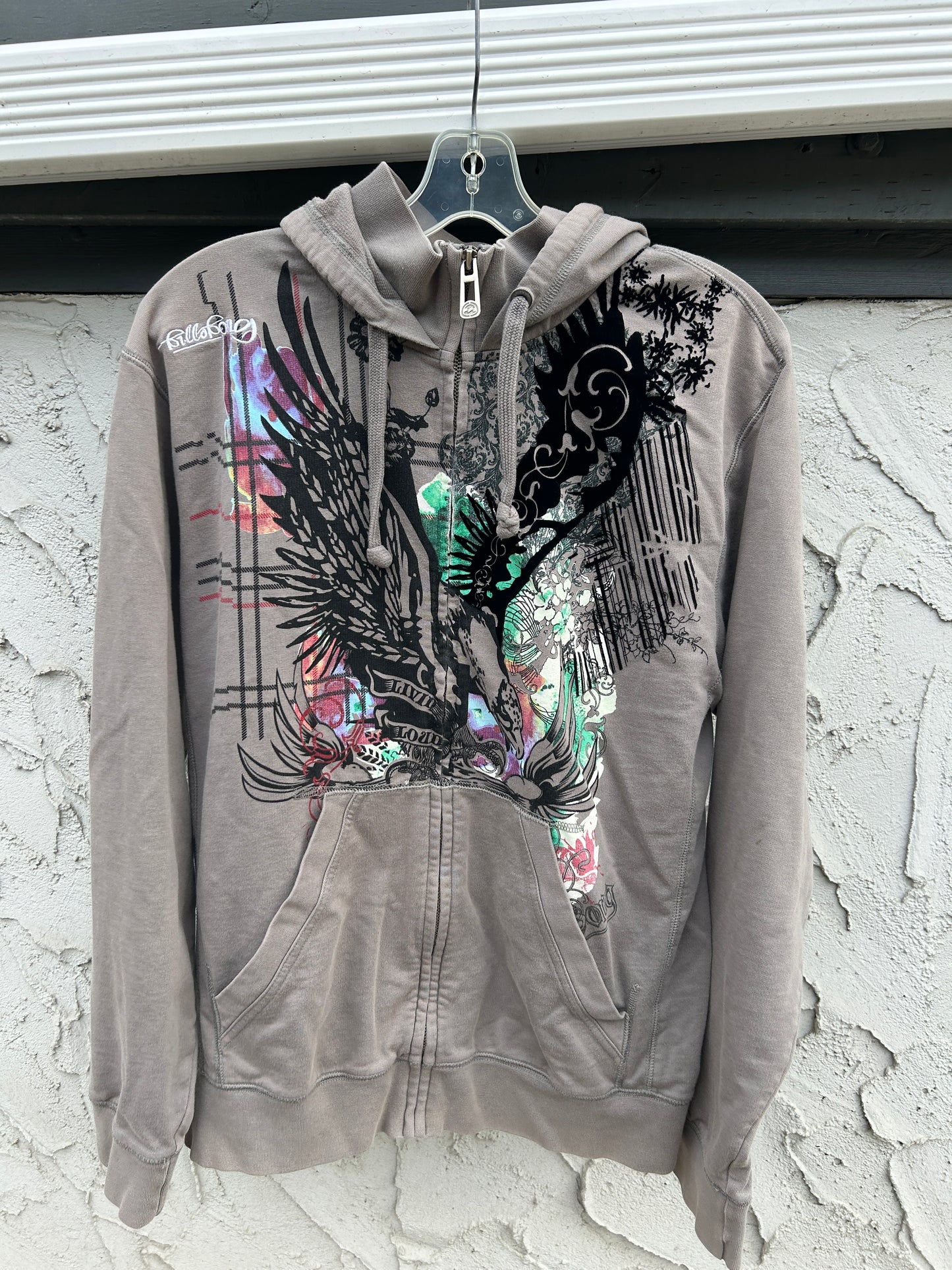 Y2K Billabong Zip Hoodie (L)