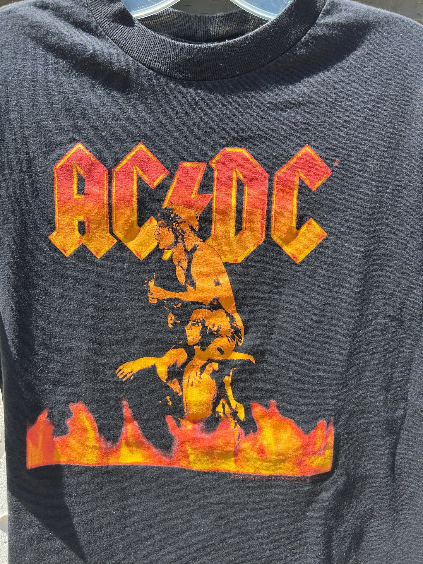 Vintage 2005 AC/DC Flame Graphic Tee (M)