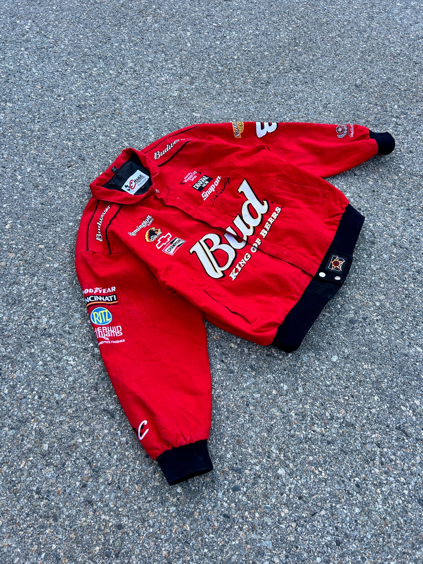 NASCAR Dale Earnhardt Jr Budweiser Racing Jacket (L)