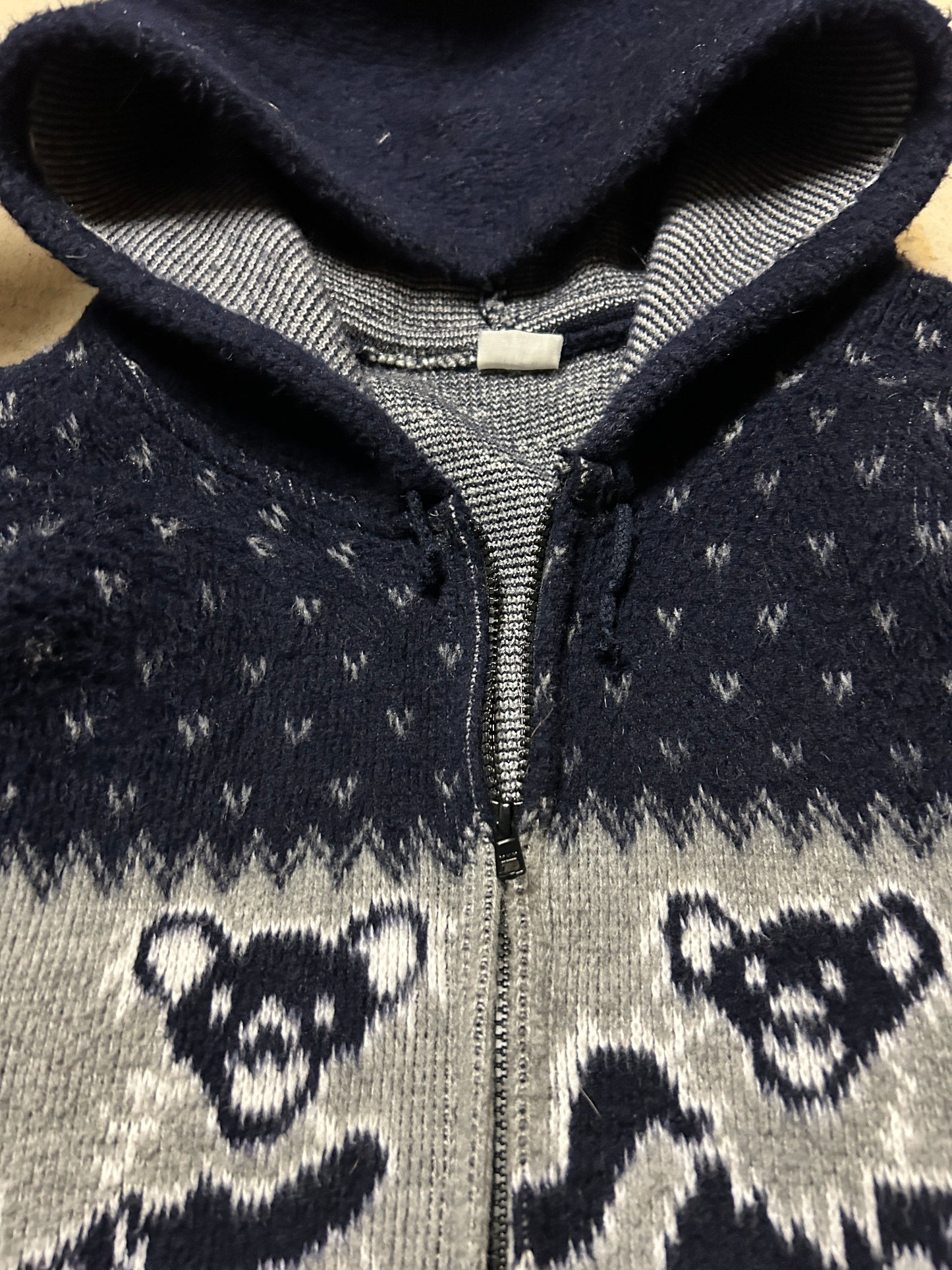 Vintage Alpaca Wool Grateful Dead Zip Jacket (2XL)