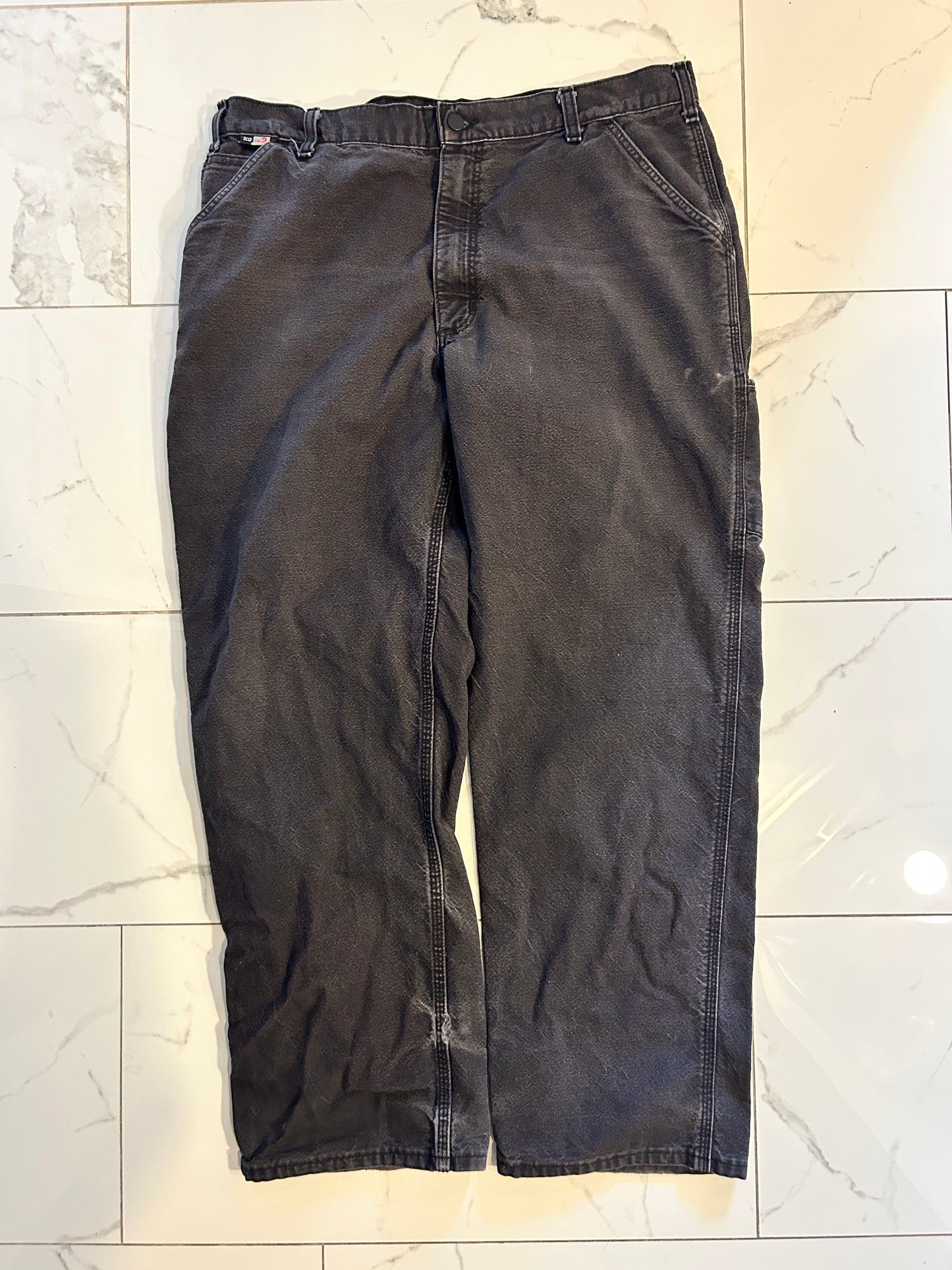 Faded Black FR Carhartt Carpenter Pants (38x32)