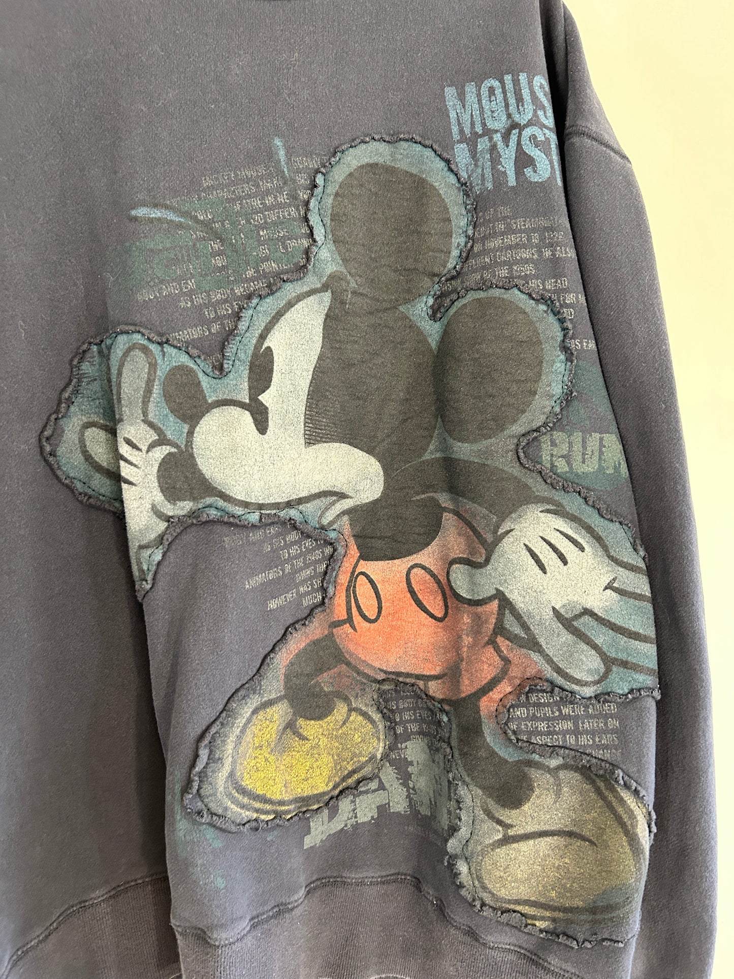 Vintage Mickey Mouse Cut and Sew Style Crewneck (2XL)