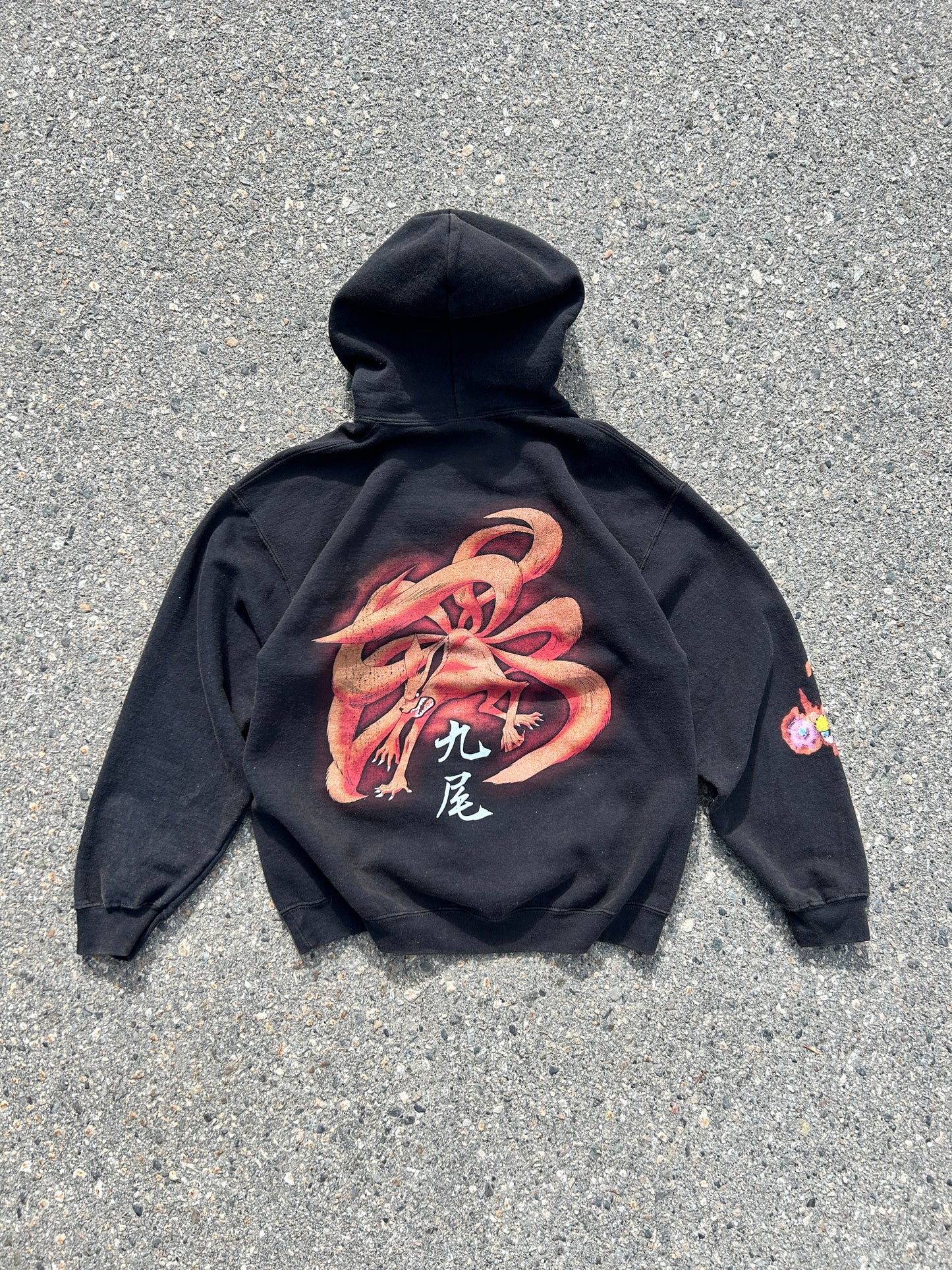 Vintage 2002 Naruto Nine-Tailed Fox Curse Hoodie (M)