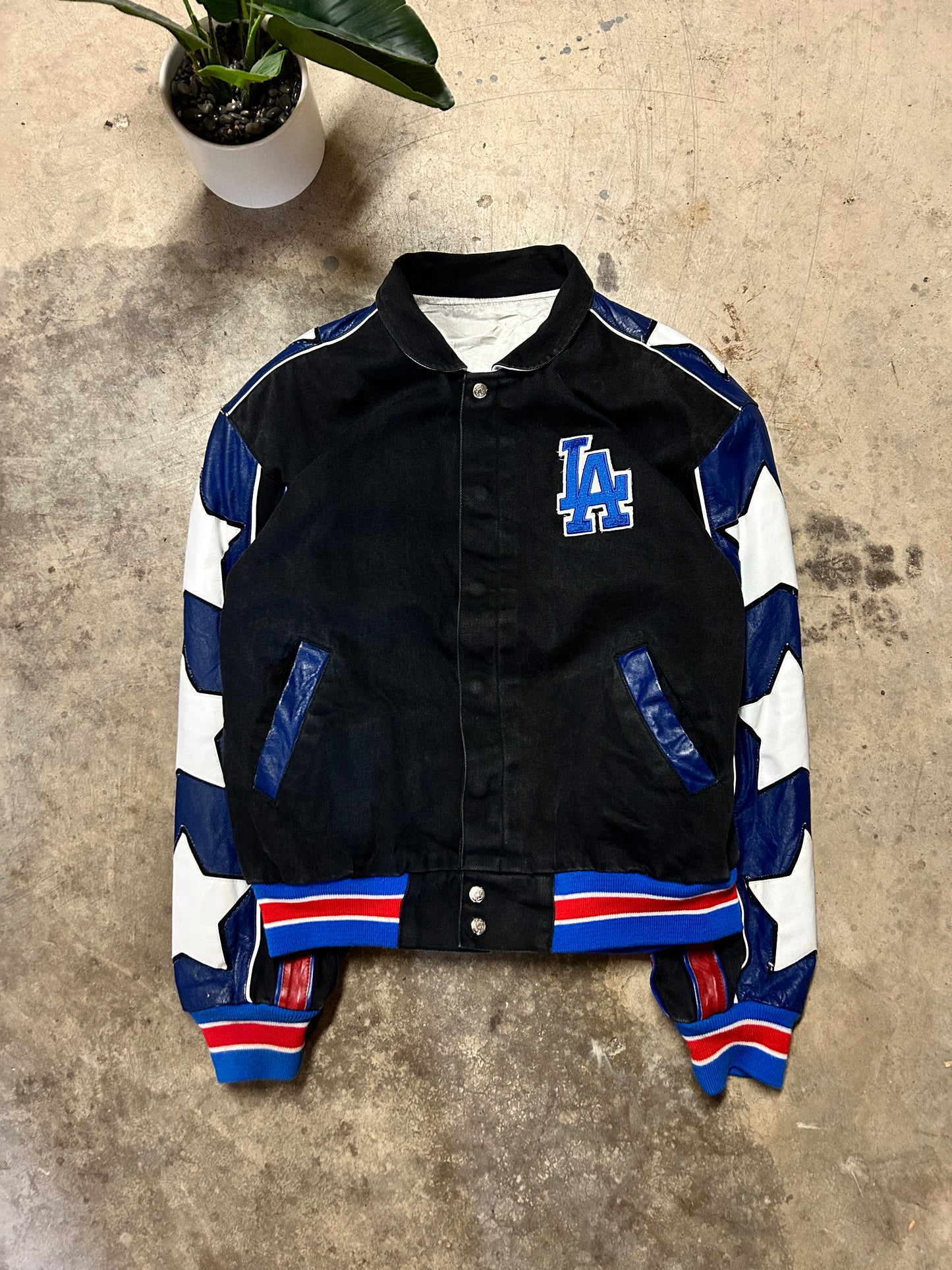 Vintage Jeff Hamilton MLB LA Dodgers Star Jacket (L)