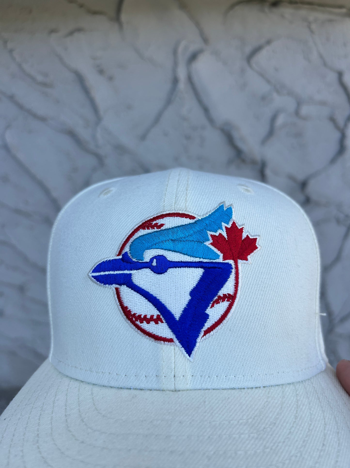 Toronto Blue Jays White Fitted Hat (7 1/4)