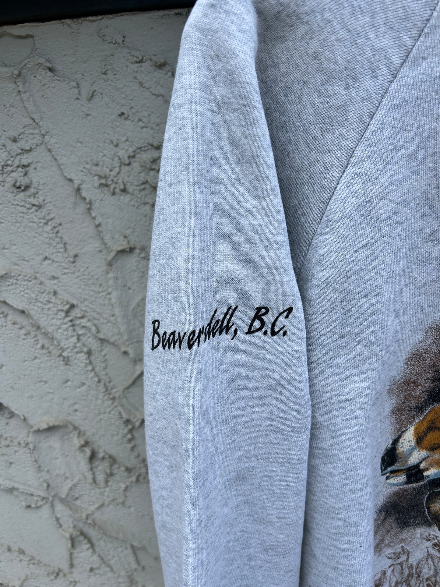 Vintage Beaverdell Grey Deer Crew (L)