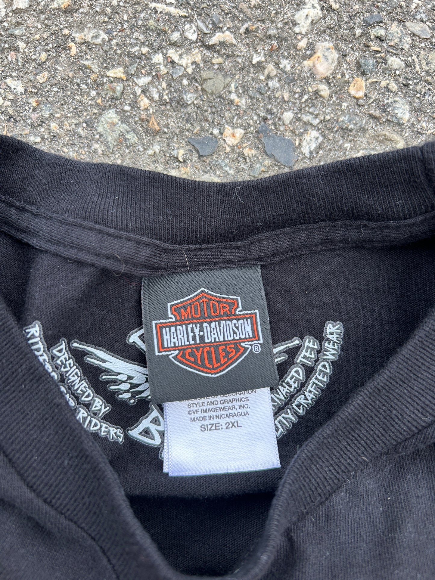 Harley Davidson Flaming Dragon Tee (2XL)