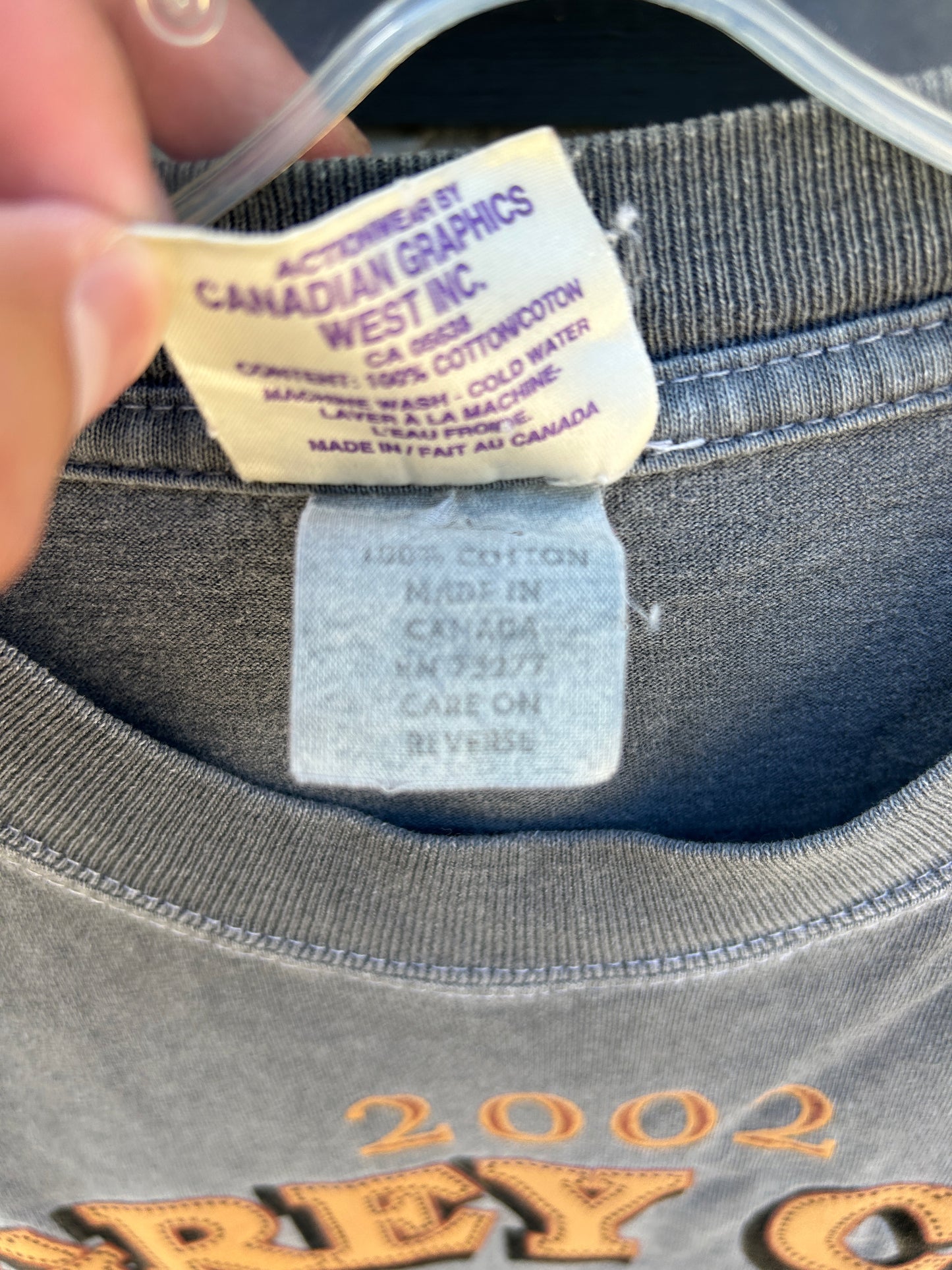 Vintage Faded 2002 Edmonton Grey Cup Tee (L)