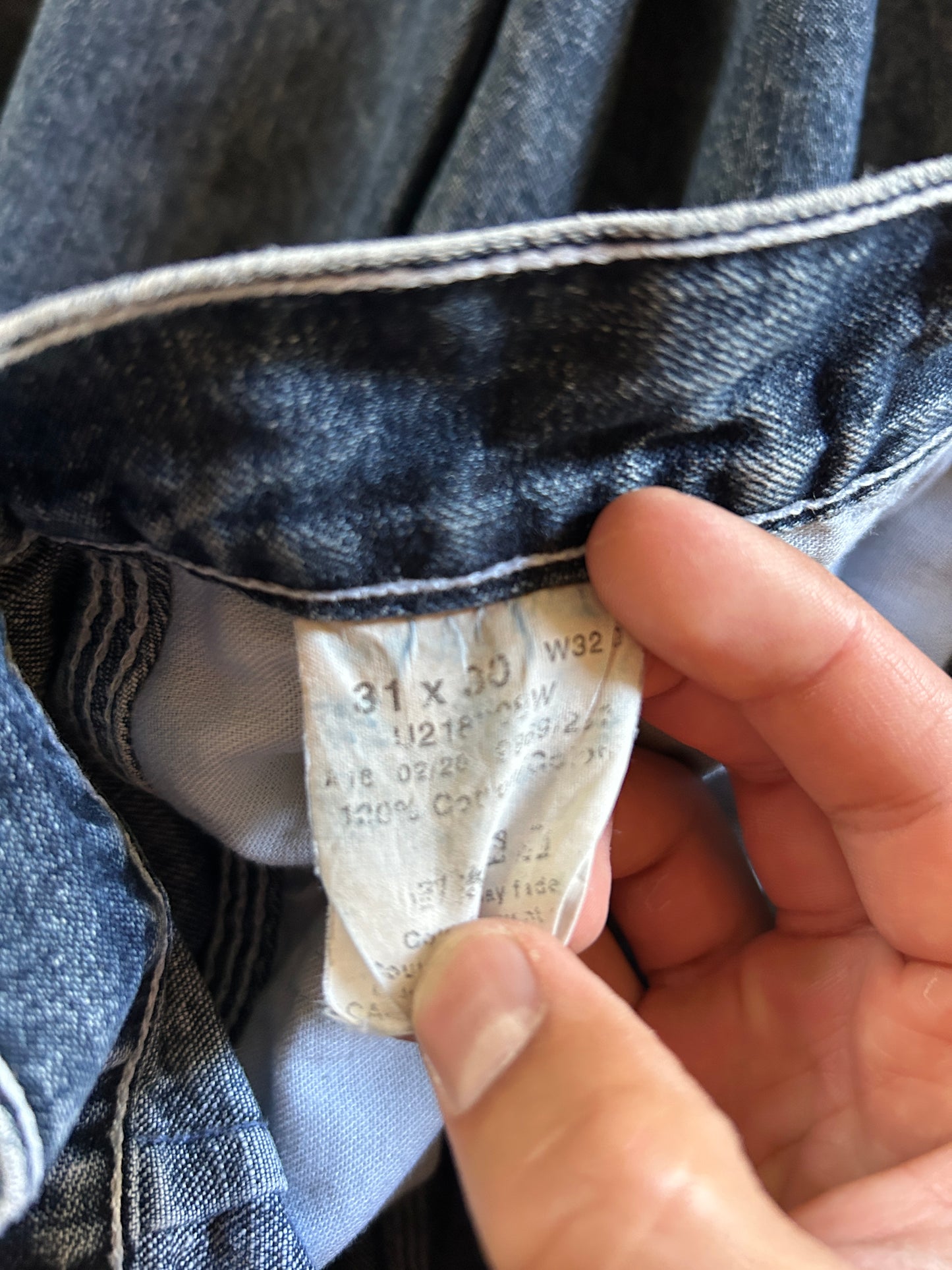 Vintage Denver Hayes Contrast Stitch Carpenter Jeans (31x30)