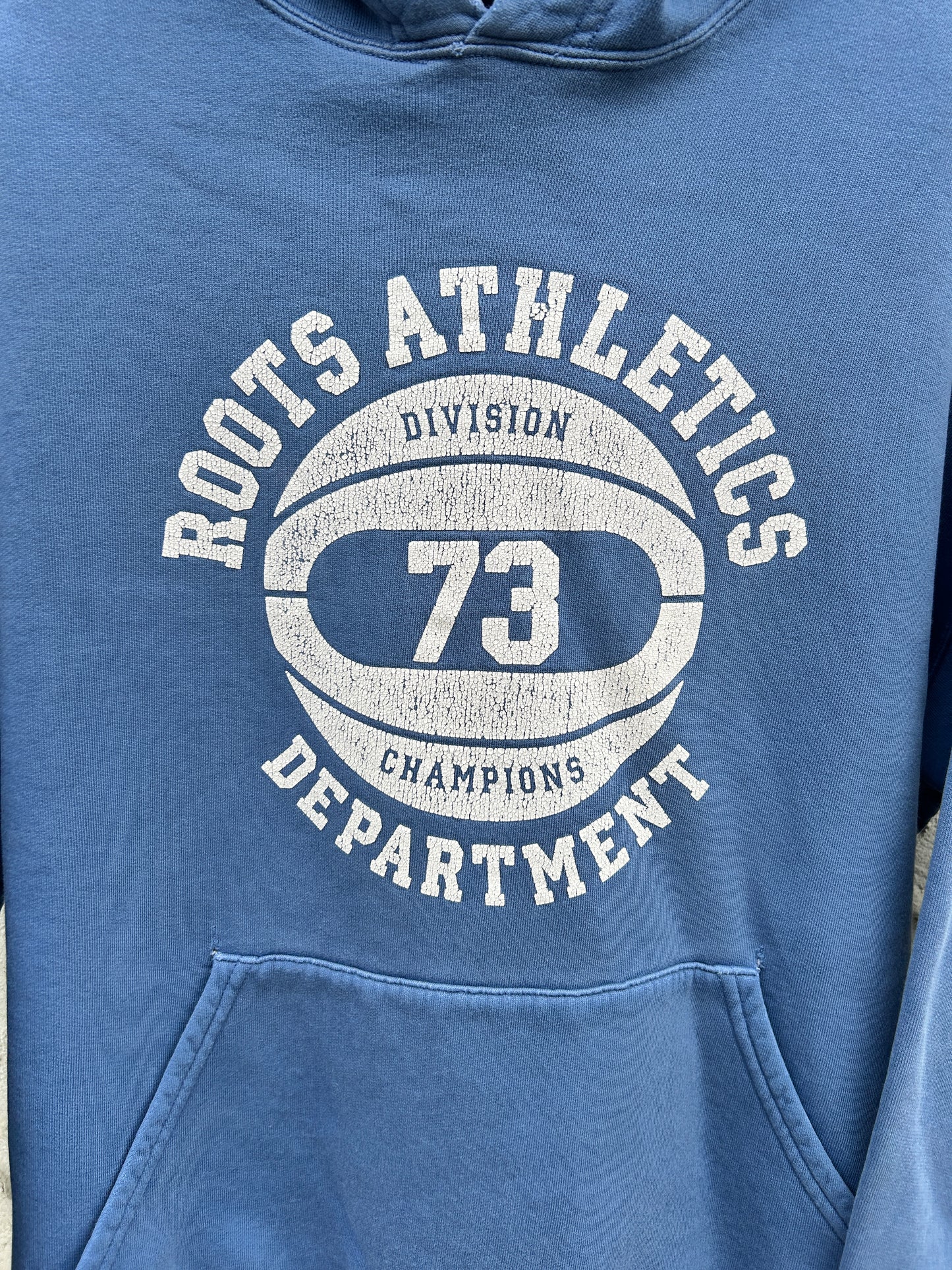 Vintage Light Blue Roots Athletic Hoodie (XL)