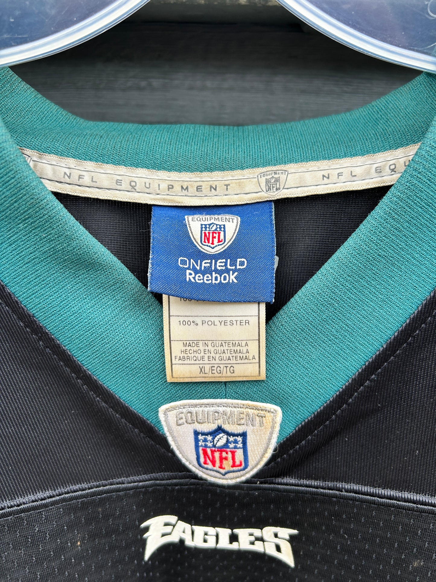 Black Reebok Philly Eagles Jackson Jersey (XL)