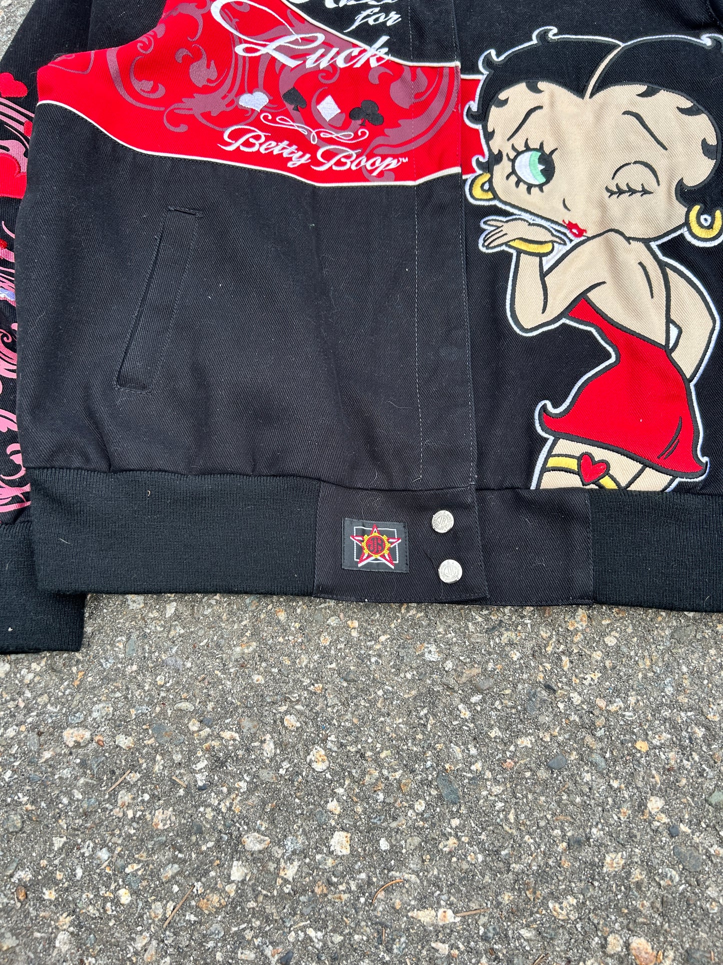 Vintage 2006 Betty Boop Jeff Hamilton Racing Style Jacket (L)