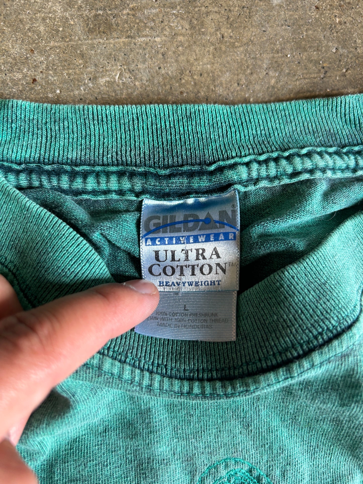 Vintage Bella Coola Indigenous Stone Wash Tee (L)