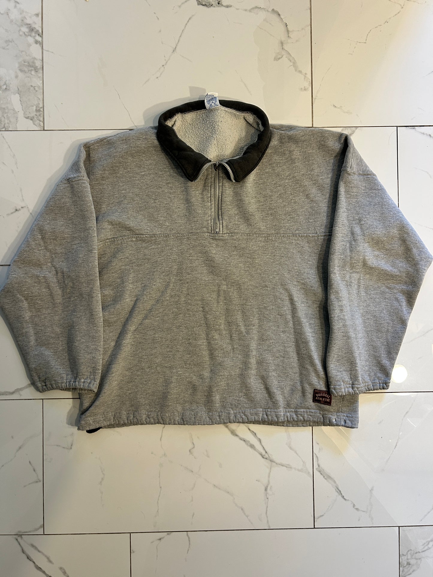 Vintage Grey Russell Quarter Zip (XL)