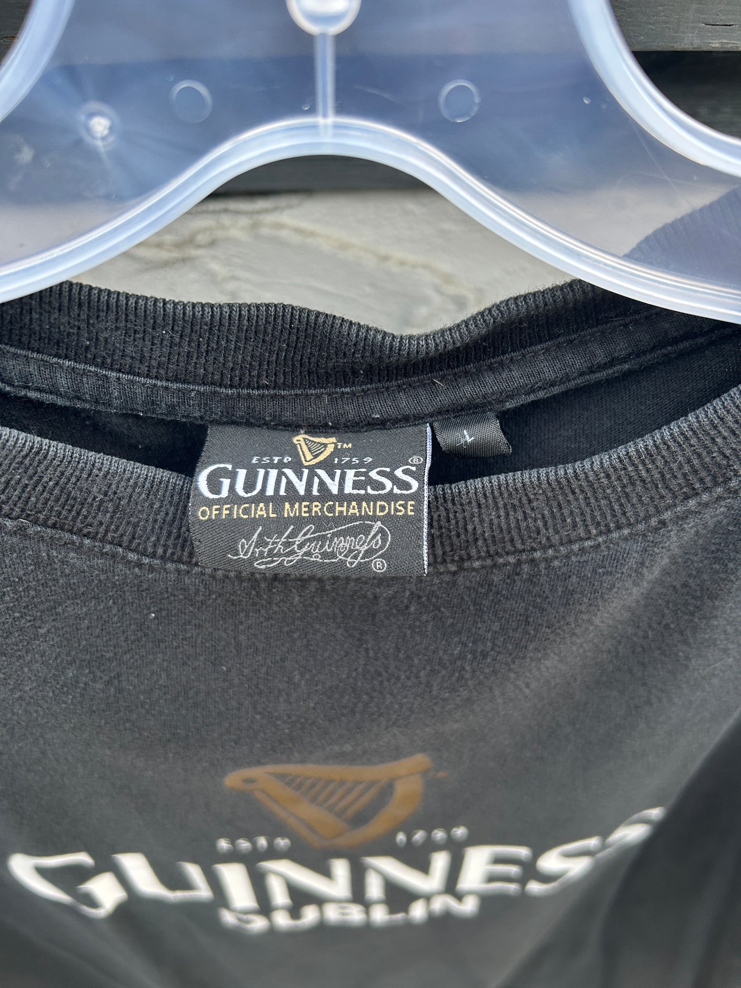 Black Guinness Dublin Graphic Tee (L)