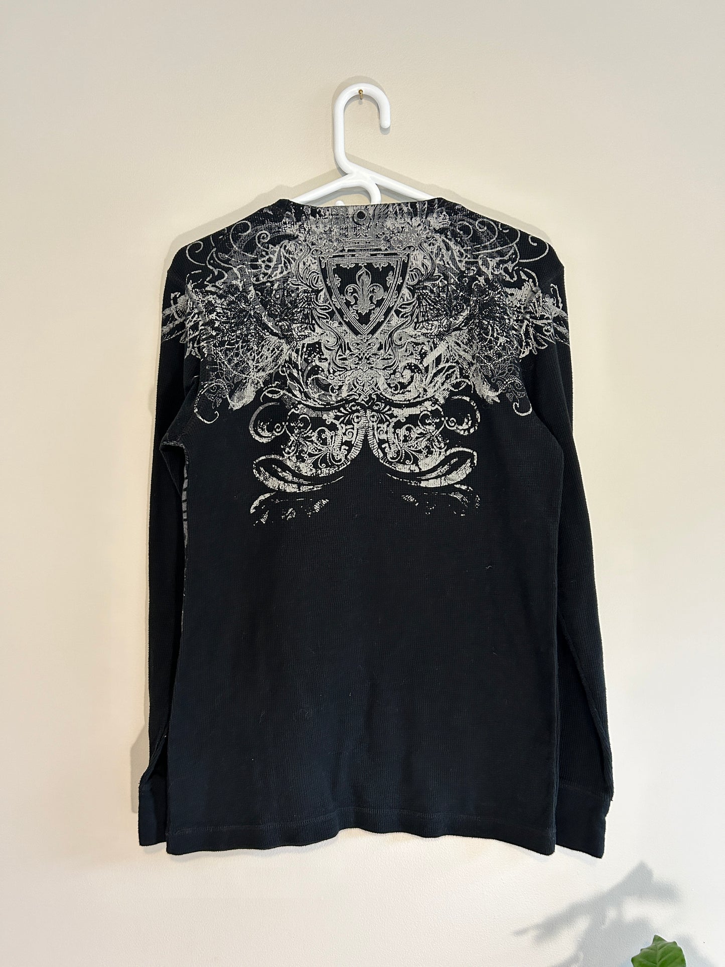 Y2K Counter Intelligence Waffle Knit Shirt (L)