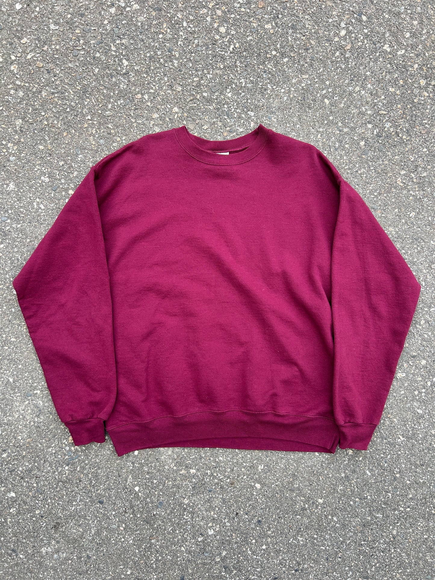 Hanes Blank Burgundy Crew (L)