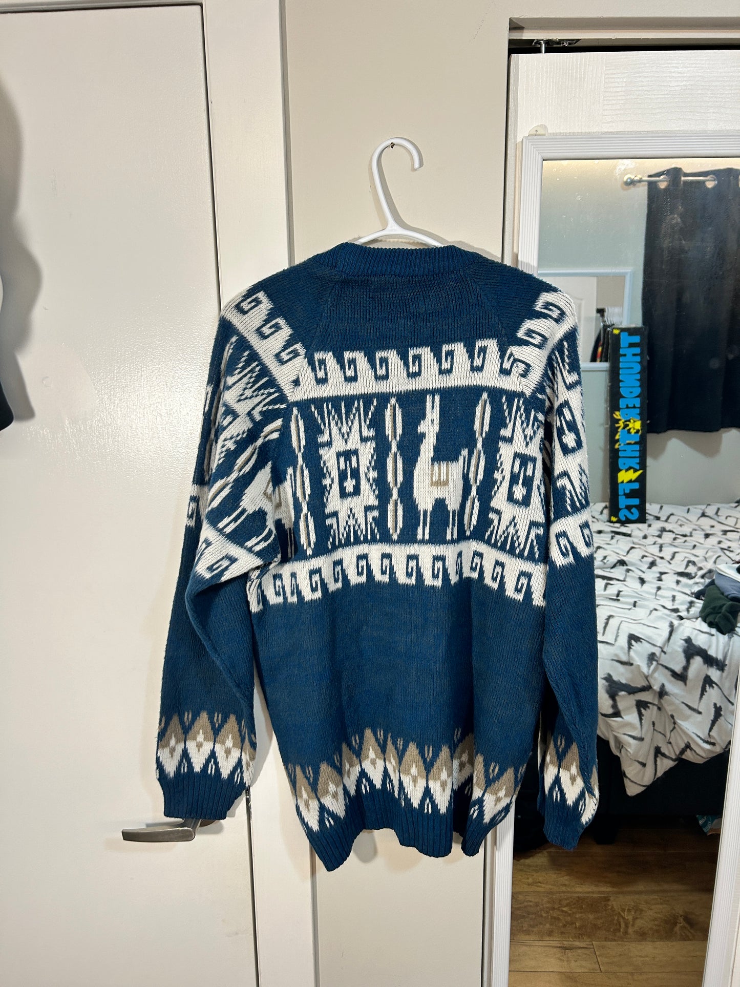 Vintage Llama Knit Sweater (L)