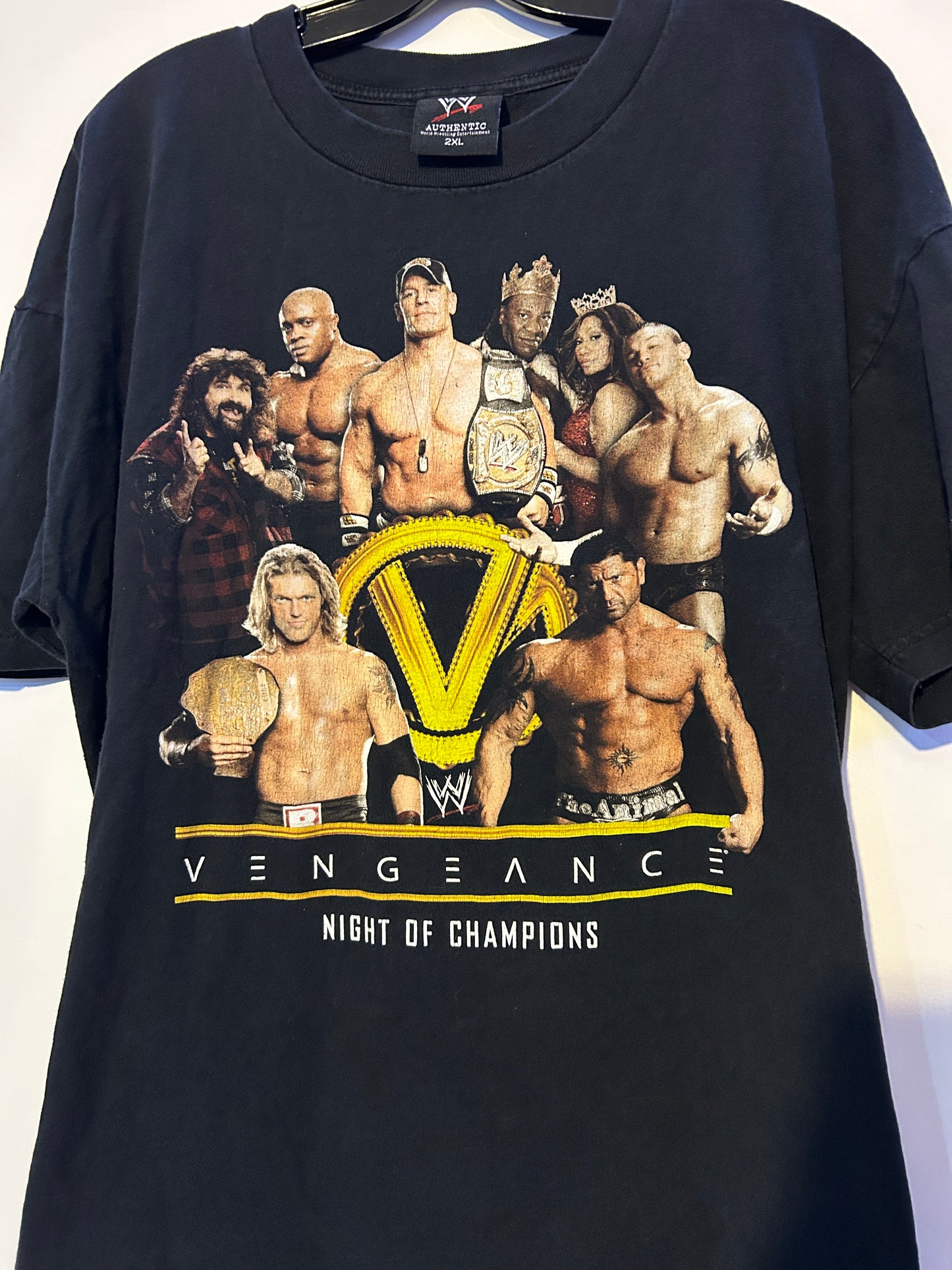 Vintage 2007 WWE Vengeance Night of Champions Tee (2XL)